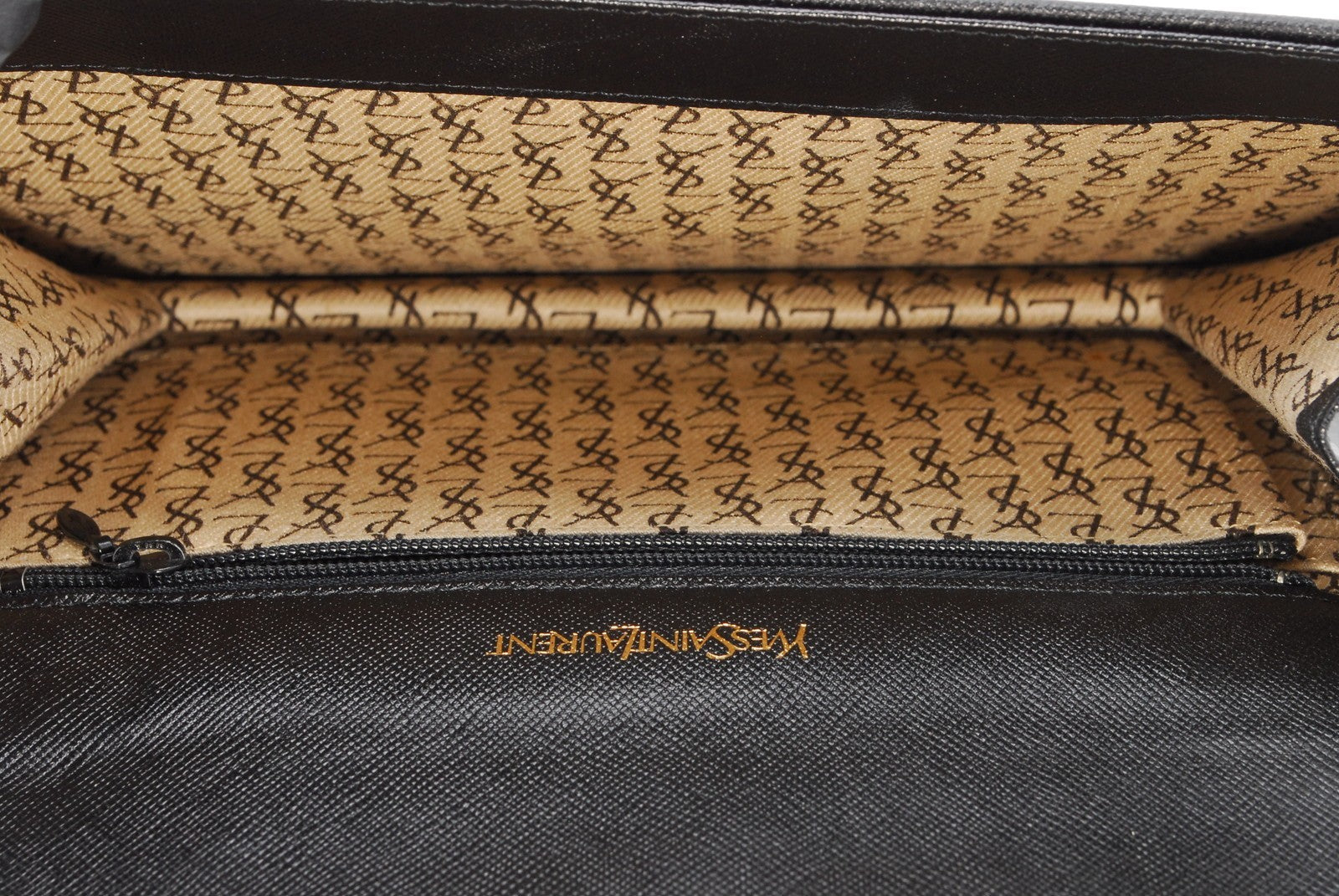 Saint Laurent Clutch Second Bag - Black, Leather