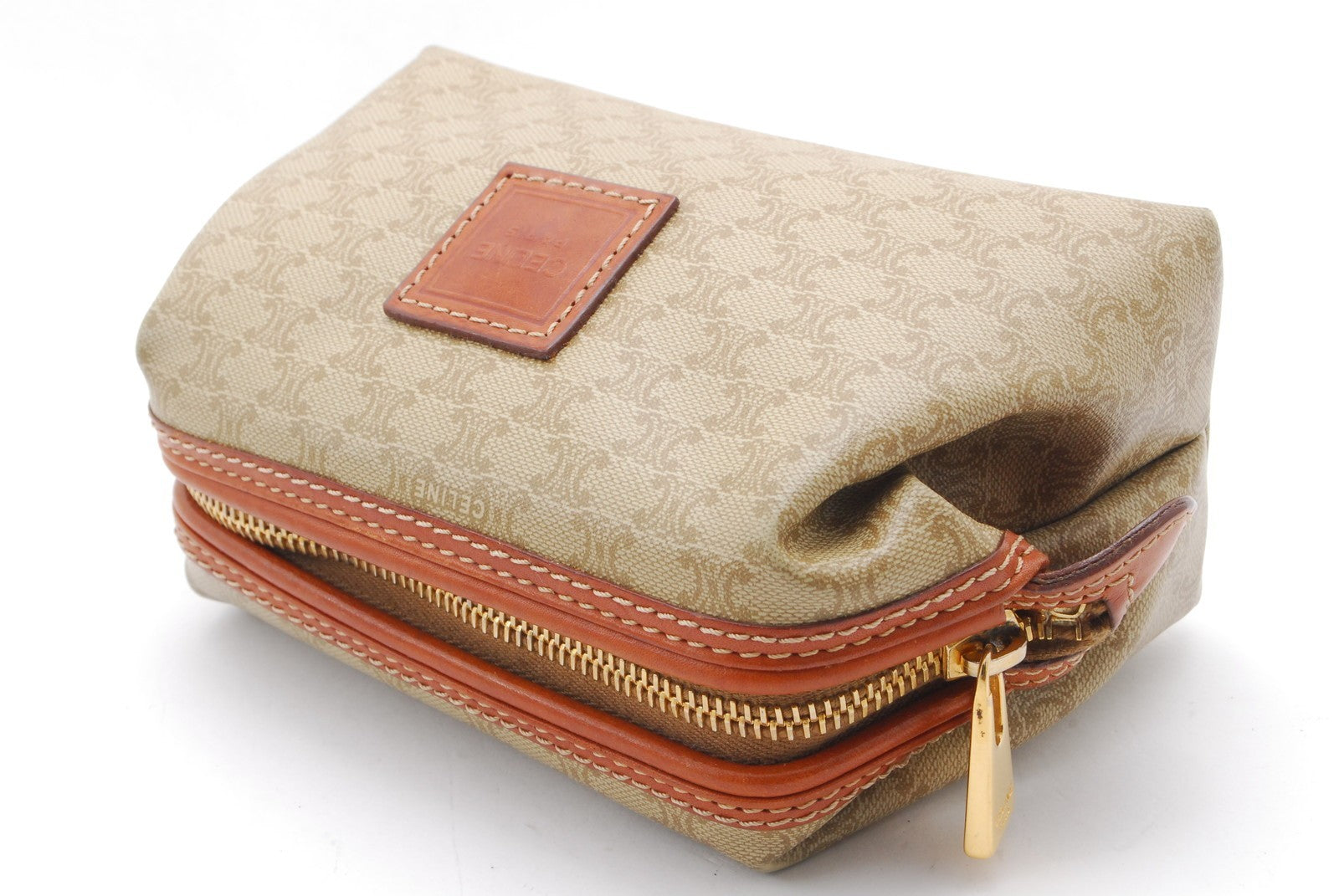 Celine C Charm Clutch Bag - Beige, PVC Leather