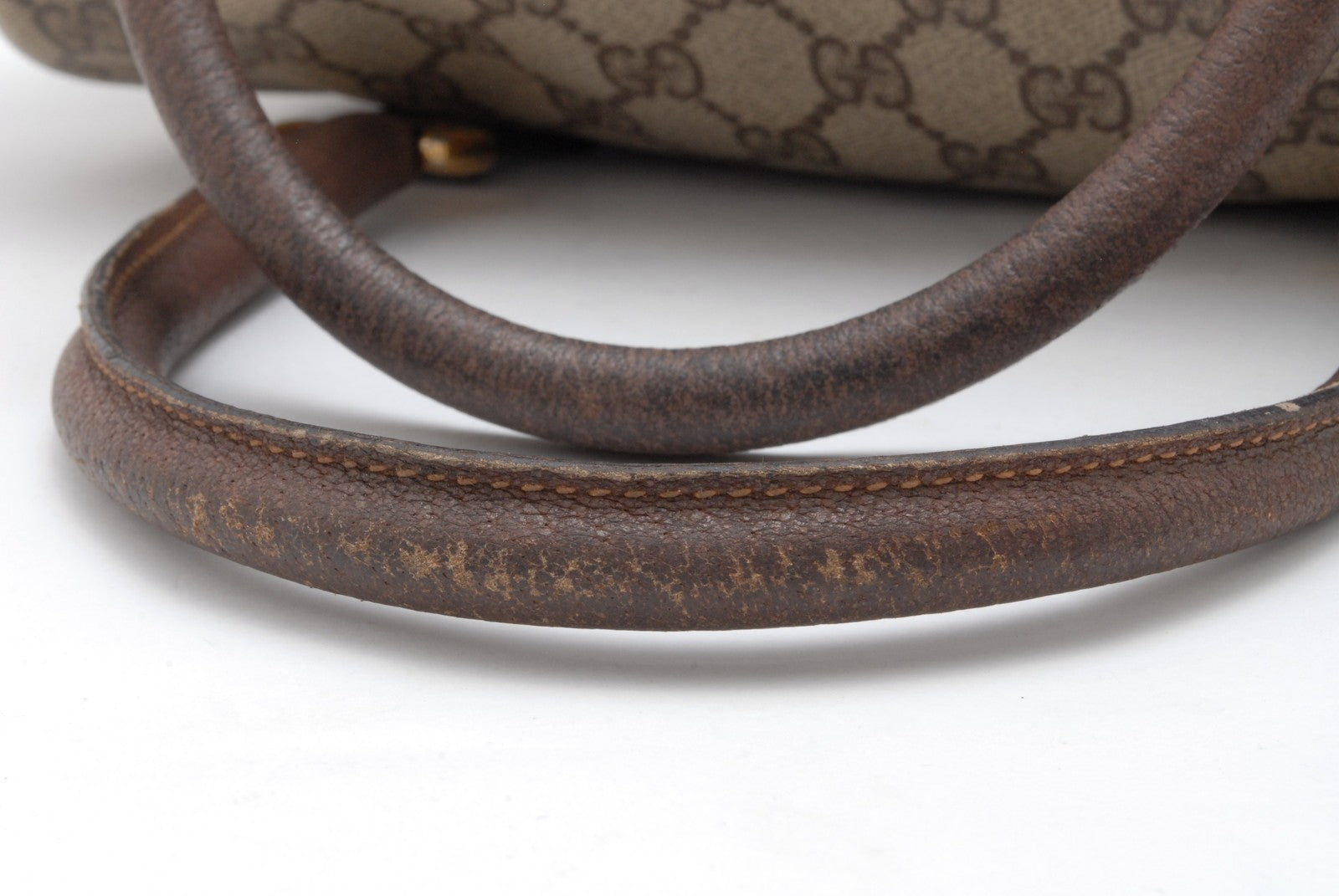 Gucci GG Supreme 2Way Boston Bag - Beige, PVC Leather