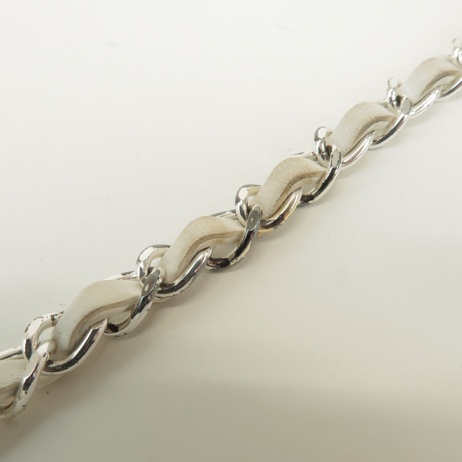 Chanel Matelasse Chain Shoulder Bag - White, Lamb Skin