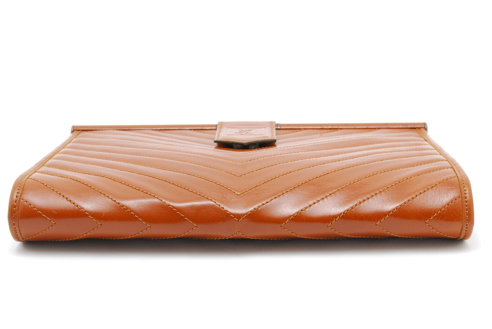 Saint Laurent Yves Saint Laurent Clutch Bag - Brown, Leather