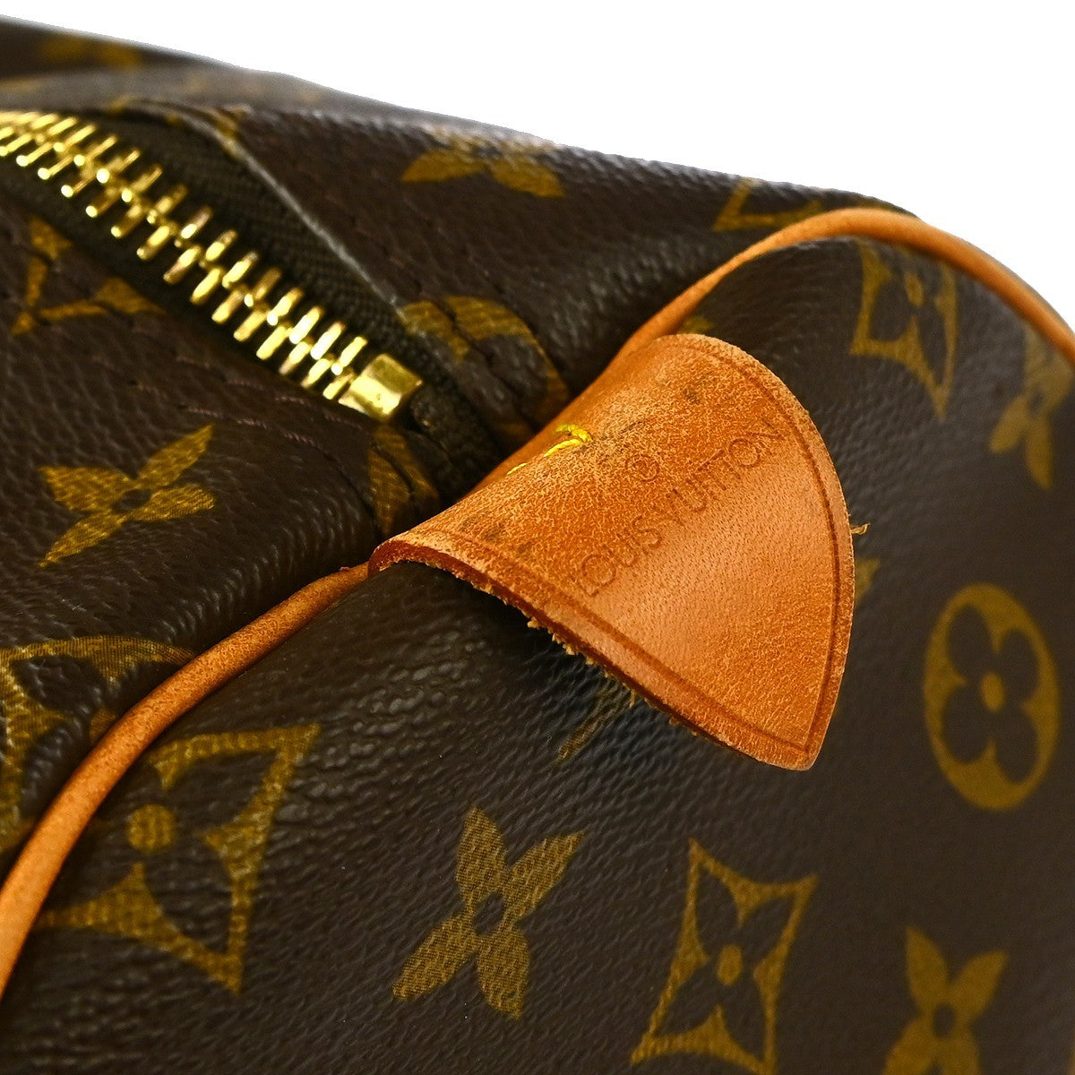 Louis Vuitton Monogram Keepall 55 Travel Duffle Handbag - Brown, Leather and Monogram Canvas