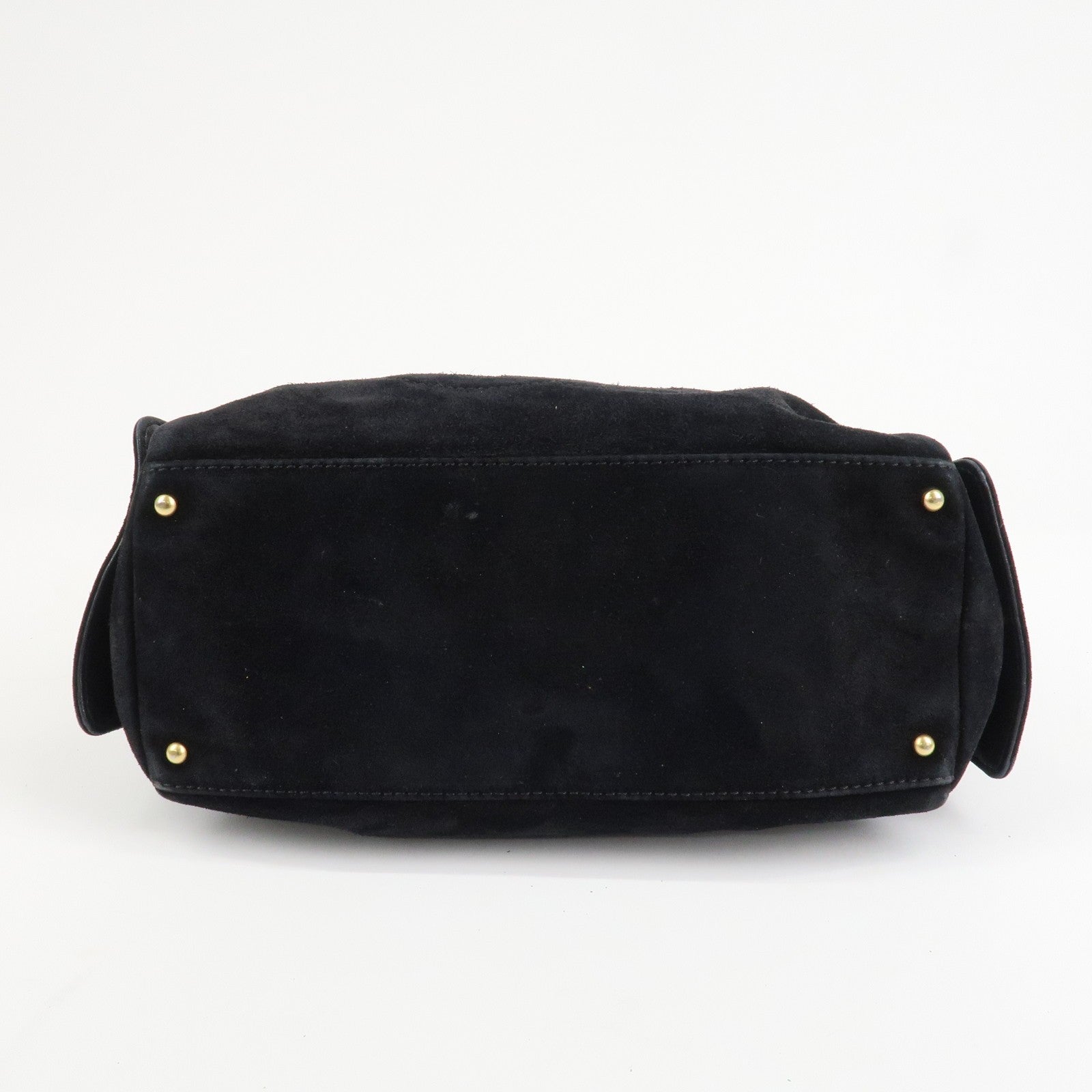 Chanel COCO Mark Shoulder Bag - Black, Suede Leather