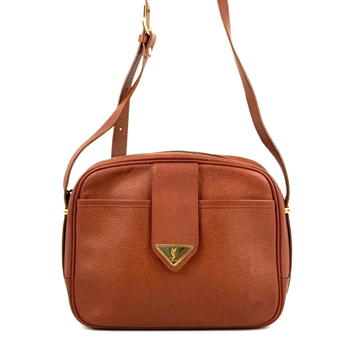 Saint Laurent Yves Saint Laurent Shoulder Bag - Brown, Leather