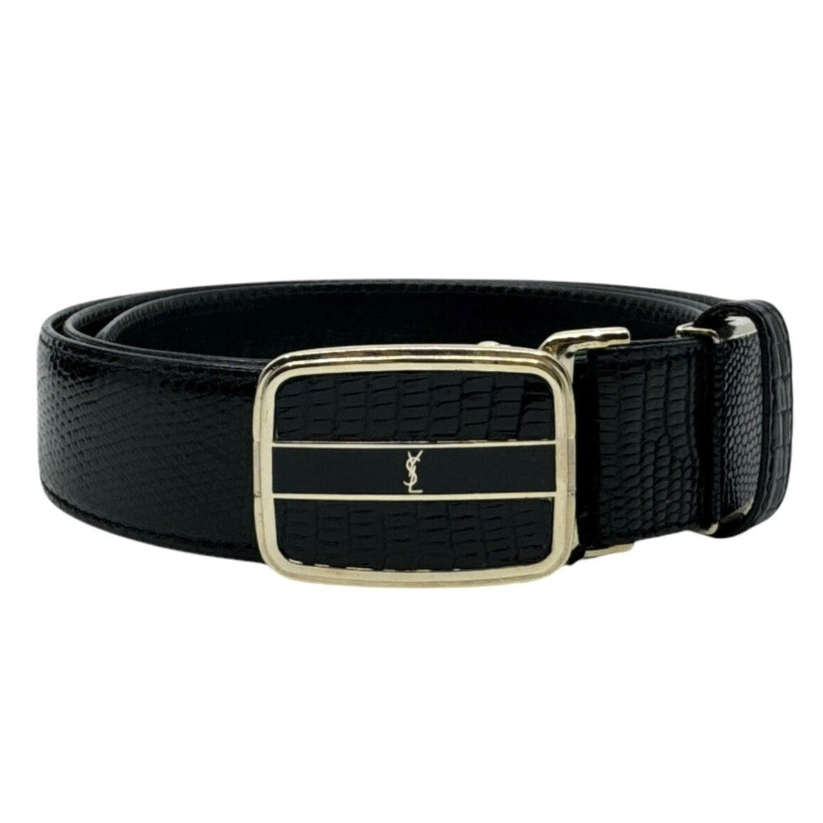 Saint Laurent YSL Belt - Black, Leather