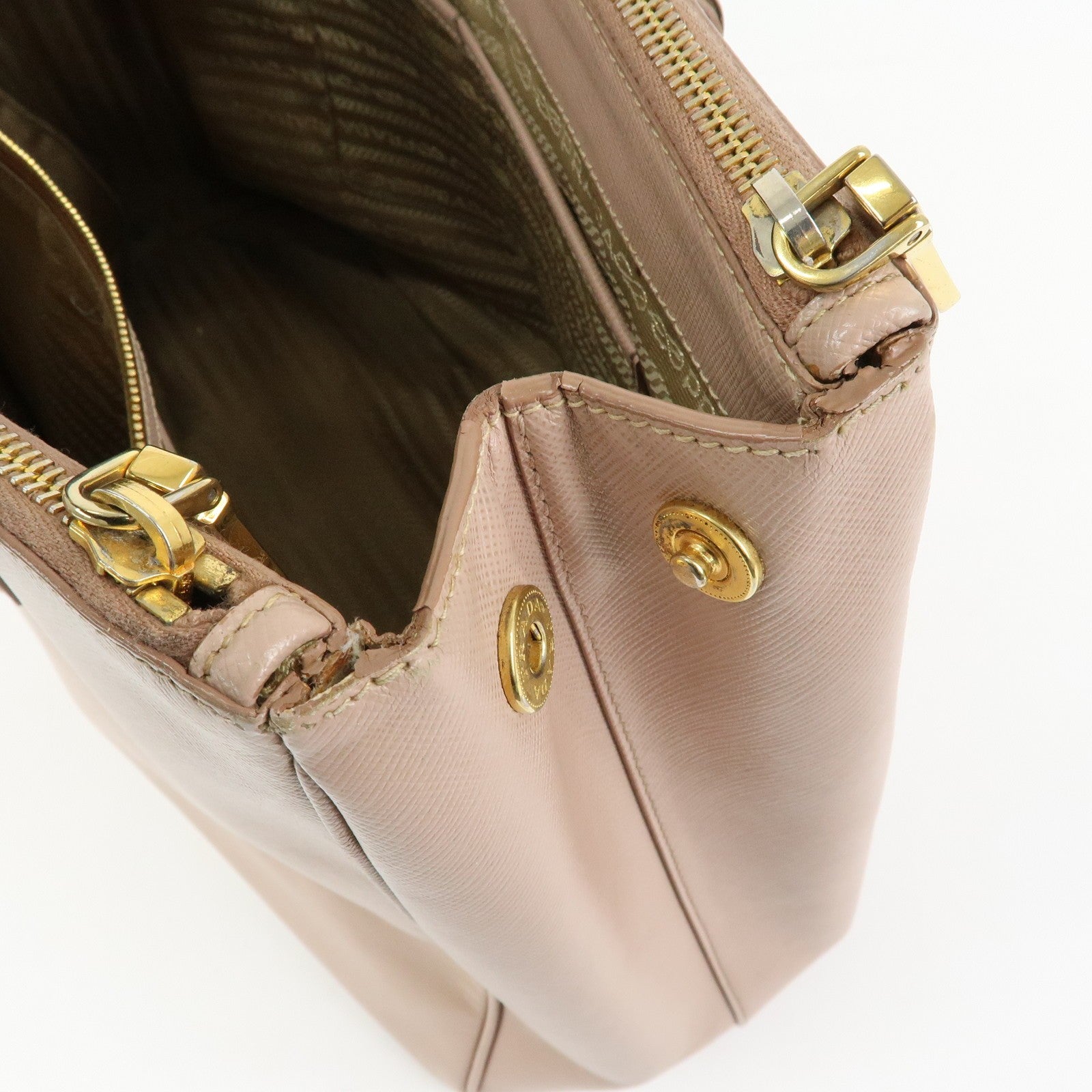 Prada Galleria Tote Handbag - Pink Beige, Saffiano Leather
