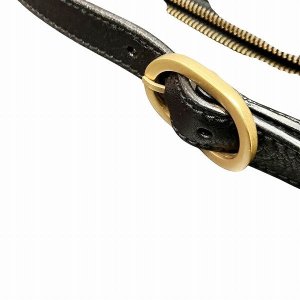 Gucci Interlocking G Semi-Shoulder Bag - Black, Leather