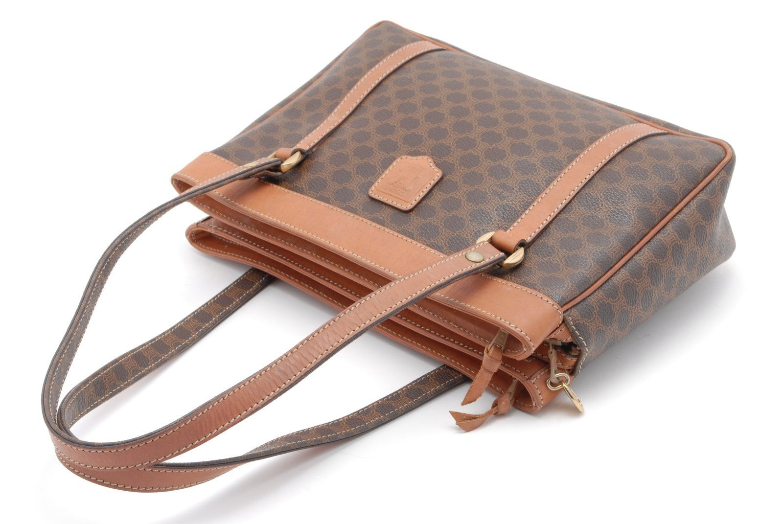 Celine Macadam Tote Bag - Brown, PVC Leather