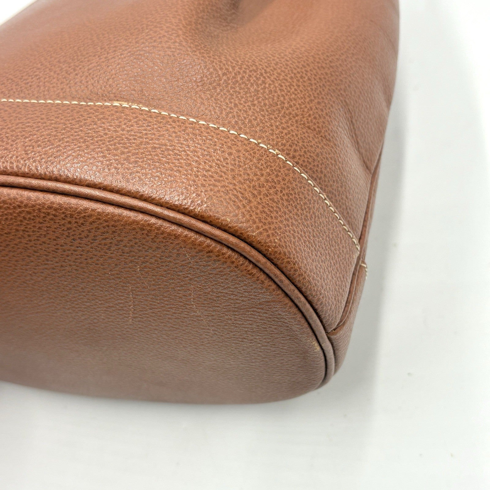 Saint Laurent Yves Cassandra Shoulder Bag - Brown, Leather