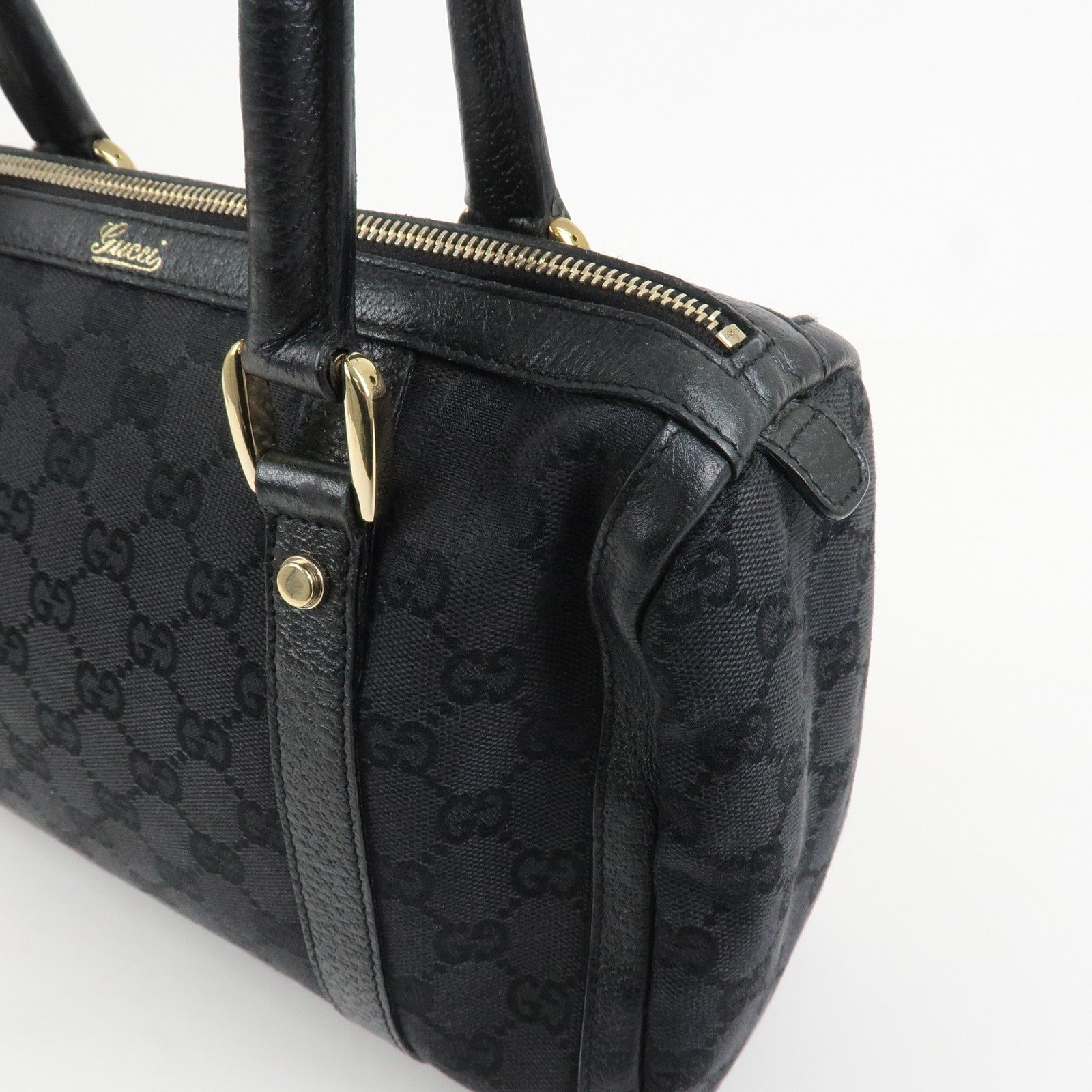 Gucci Boston Bag - Black, Canvas