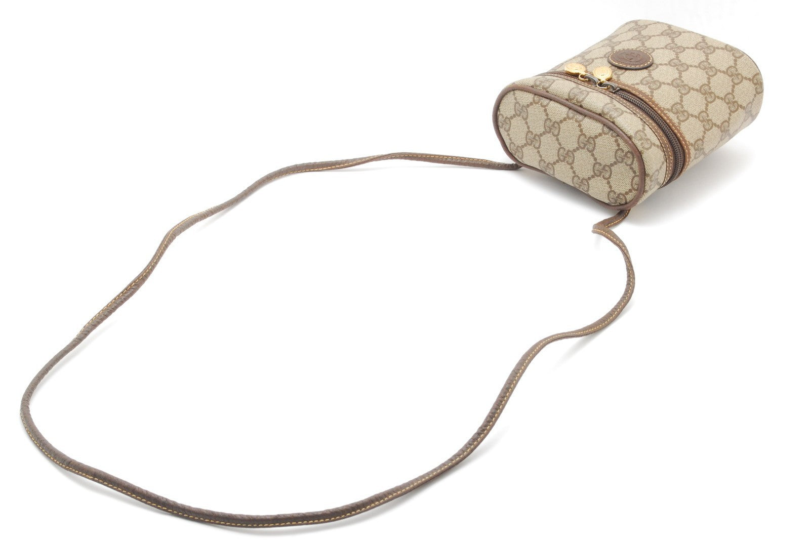 Gucci Vintage GG Supreme Shoulder Bag - Brown, PVC Leather