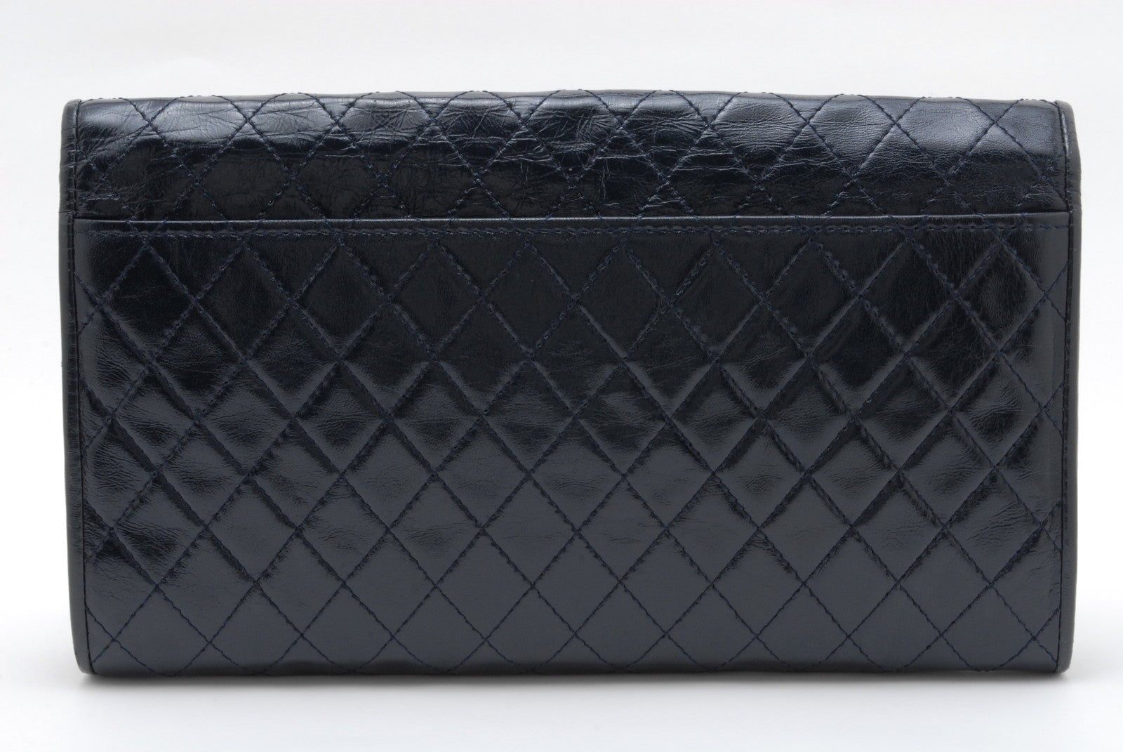 Saint Laurent Yves Saint Laurent Clutch Bag - Navy, Patent Leather