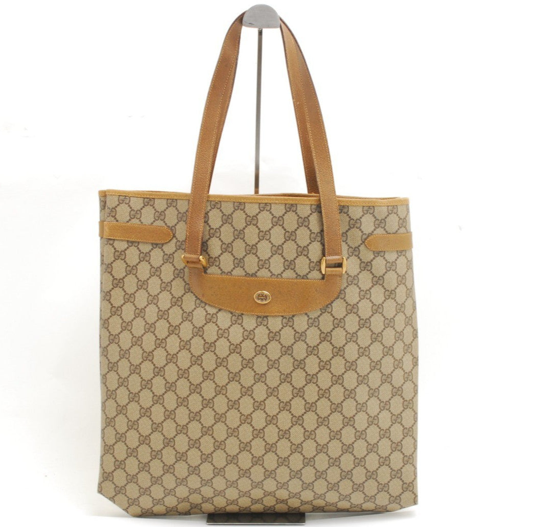 Gucci Vintage GG Supreme Shoulder Bag - Brown, PVC Leather