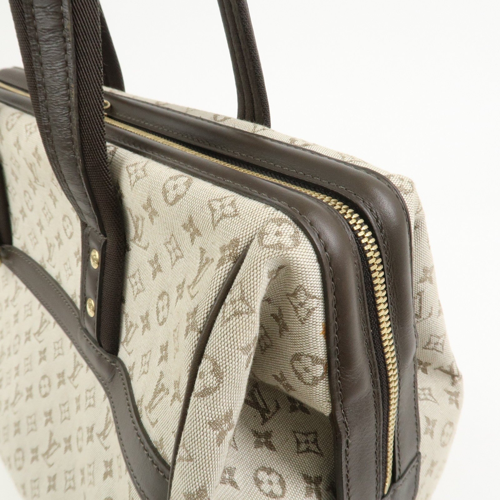 Louis Vuitton Boston Bag - Khaki, Monogram Mini Canvas