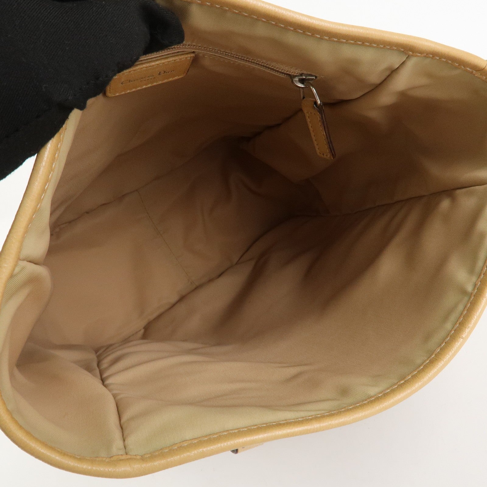 Christian Dior Trotter Tote Bag - Beige, Canvas