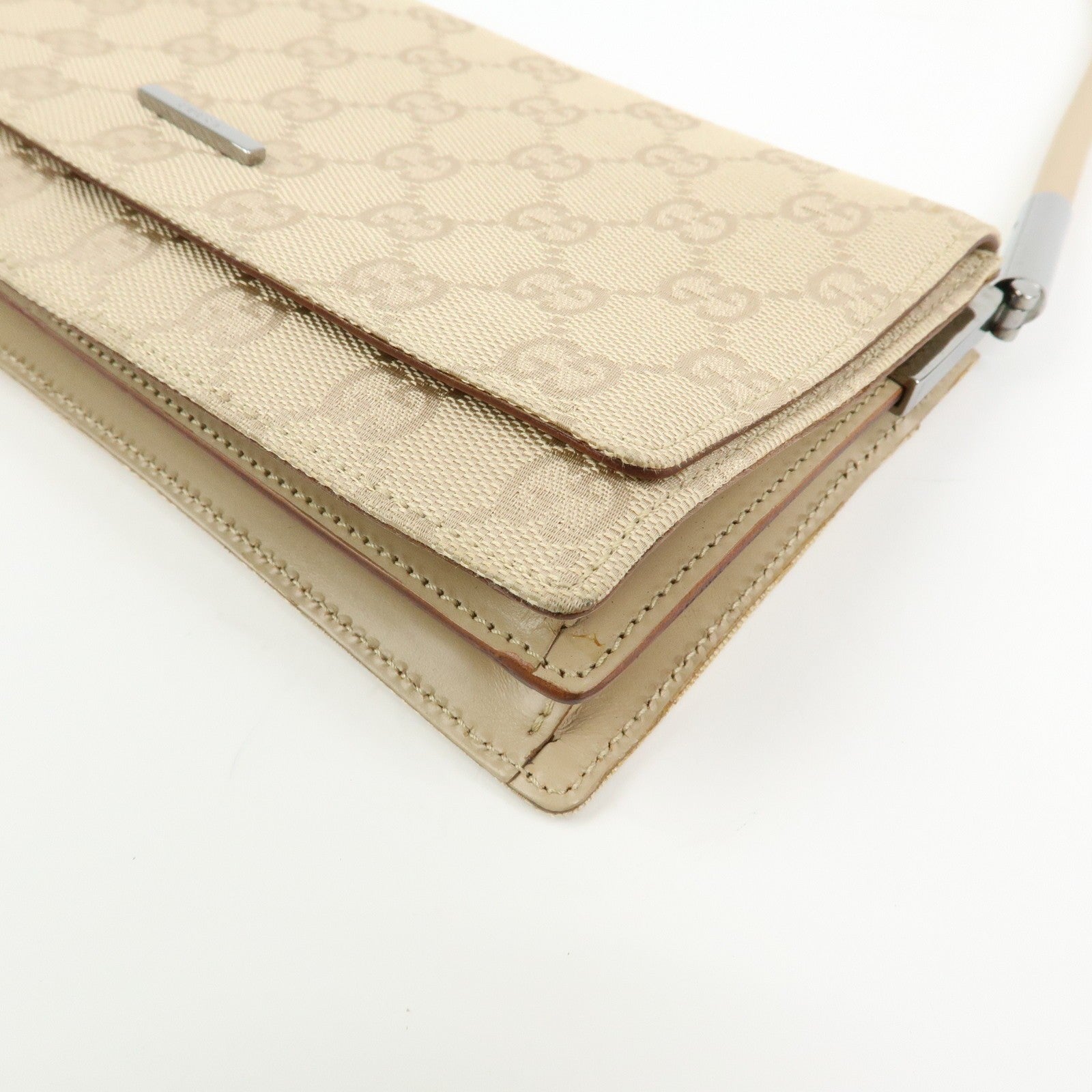 Gucci Shoulder Bag - Beige, Canvas Leather