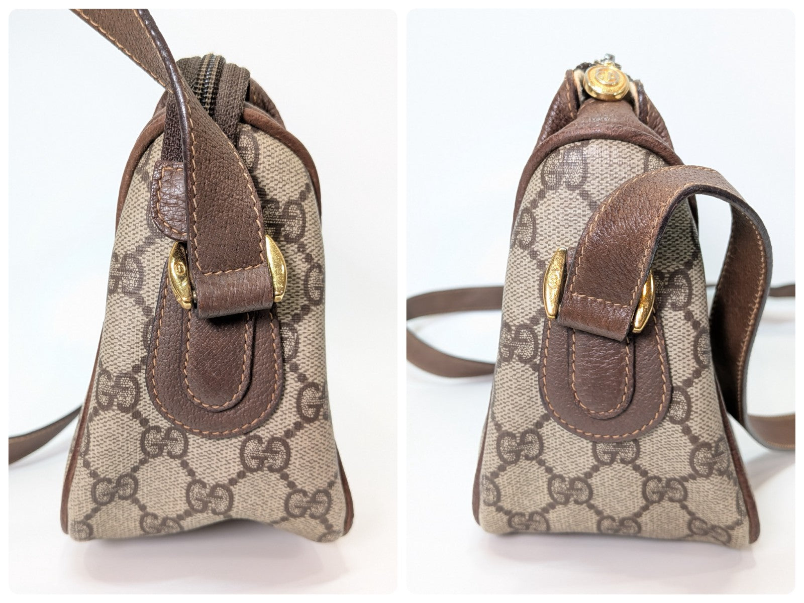 Gucci Vintage Shoulder Bag - Brown, PVC