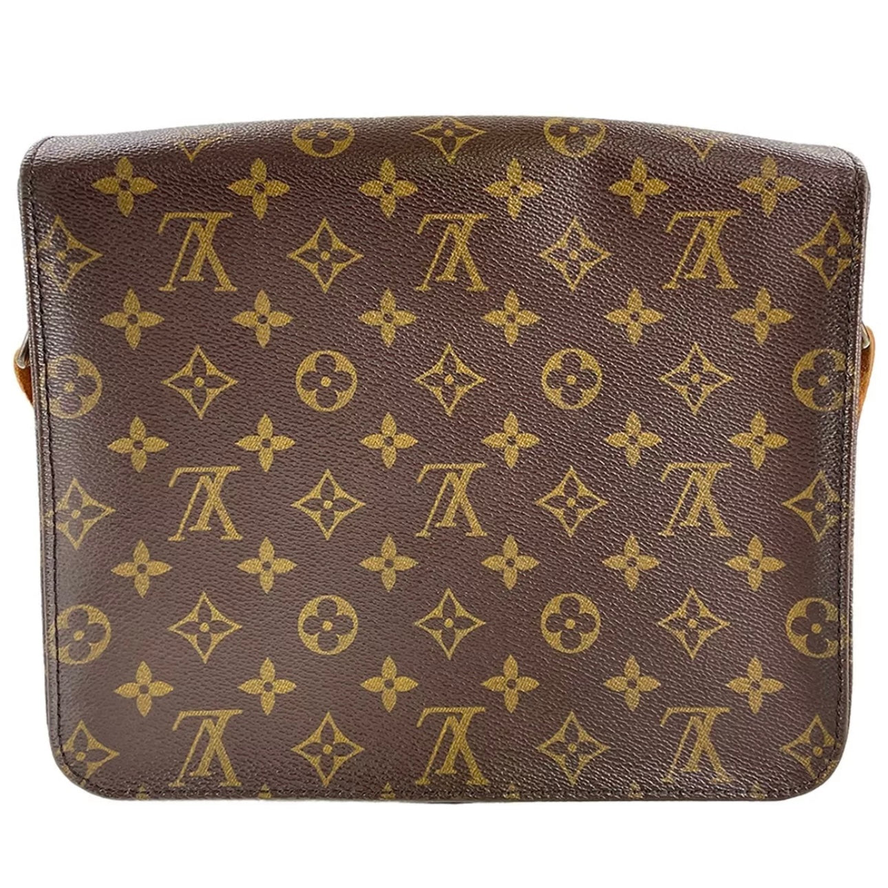 Louis Vuitton Monogram Cartouchiere GM Leather Brown Shoulder bag