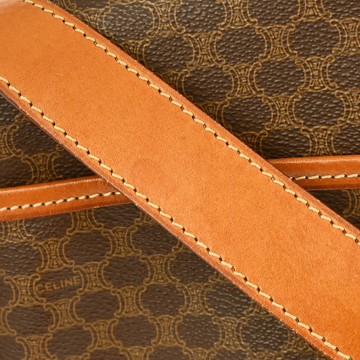 Celine Macadam Shoulder Bag - Brown, Leather