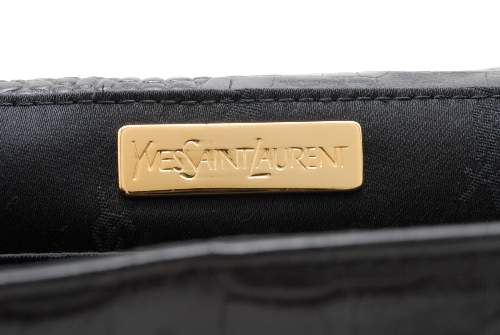 Saint Laurent Yves Saint Laurent 2Way Hand Shoulder Bag - Black, Leather