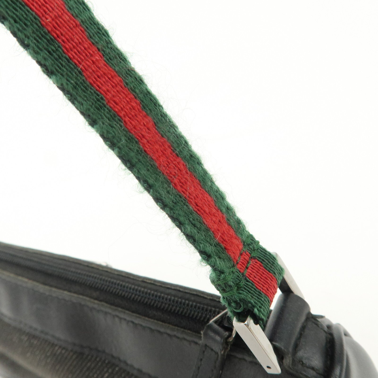 Gucci Sherry Accessory Pouch - Black, Canvas, Leather