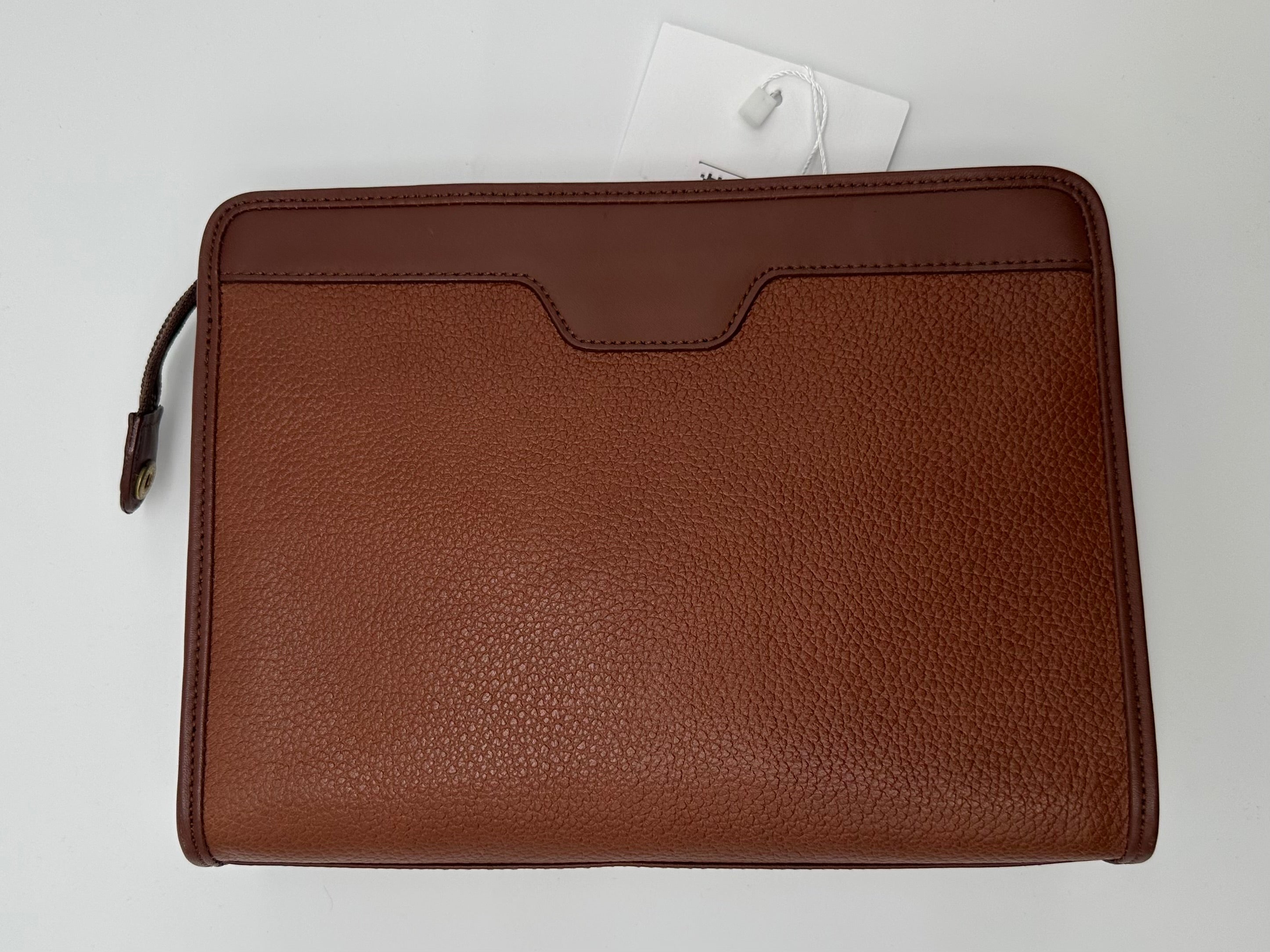 Burberry Vintage Leather Clutch Brown