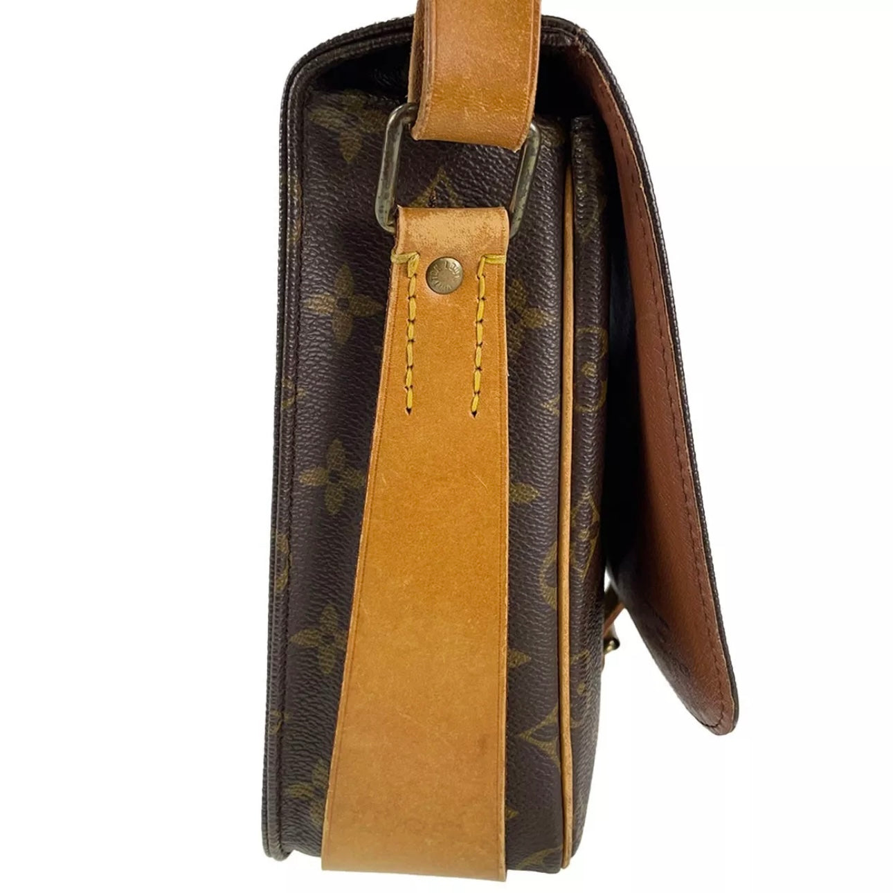 Louis Vuitton Monogram Cartouchiere GM Leather Brown Shoulder bag