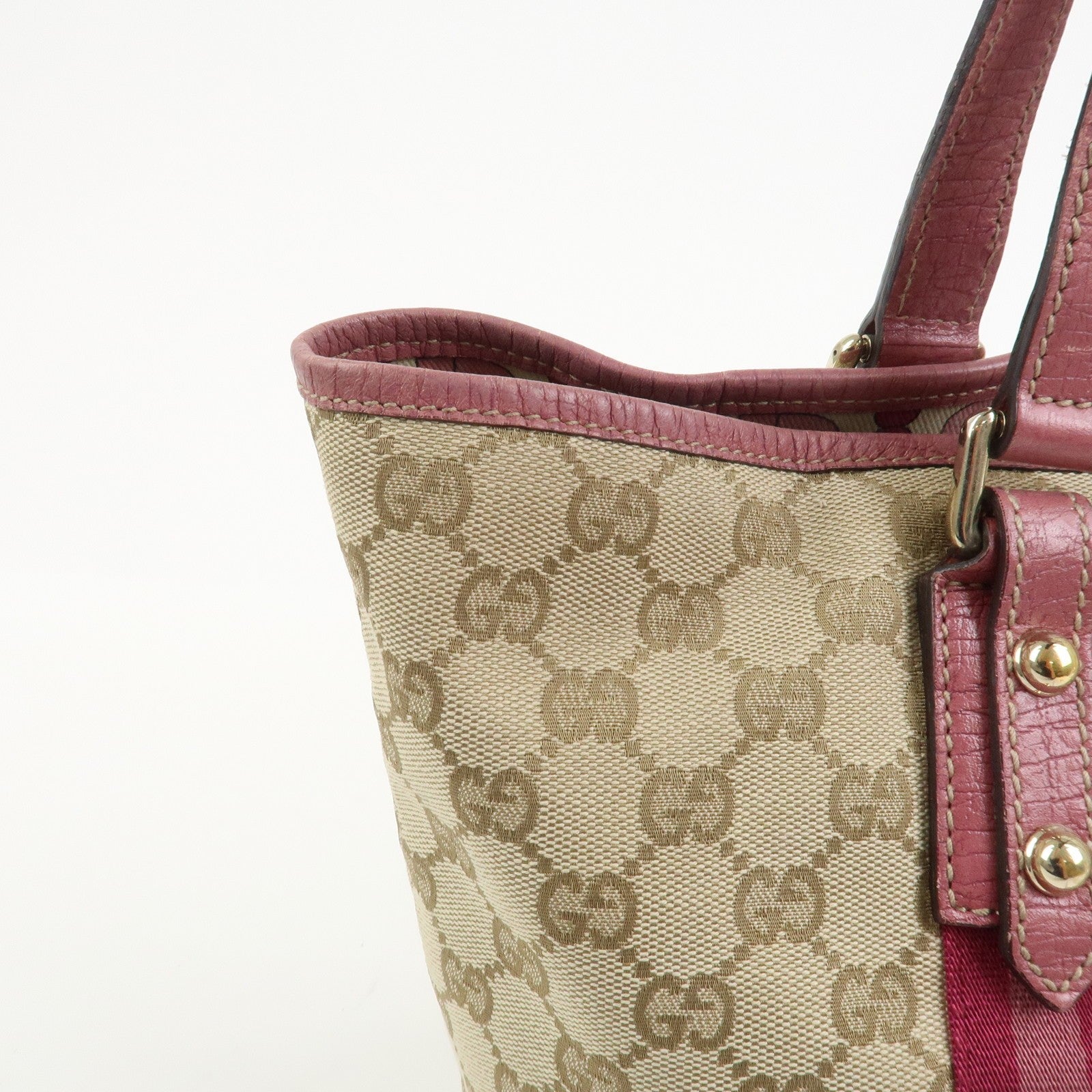 Gucci Tote Bag - Beige Pink, GG Canvas Leather