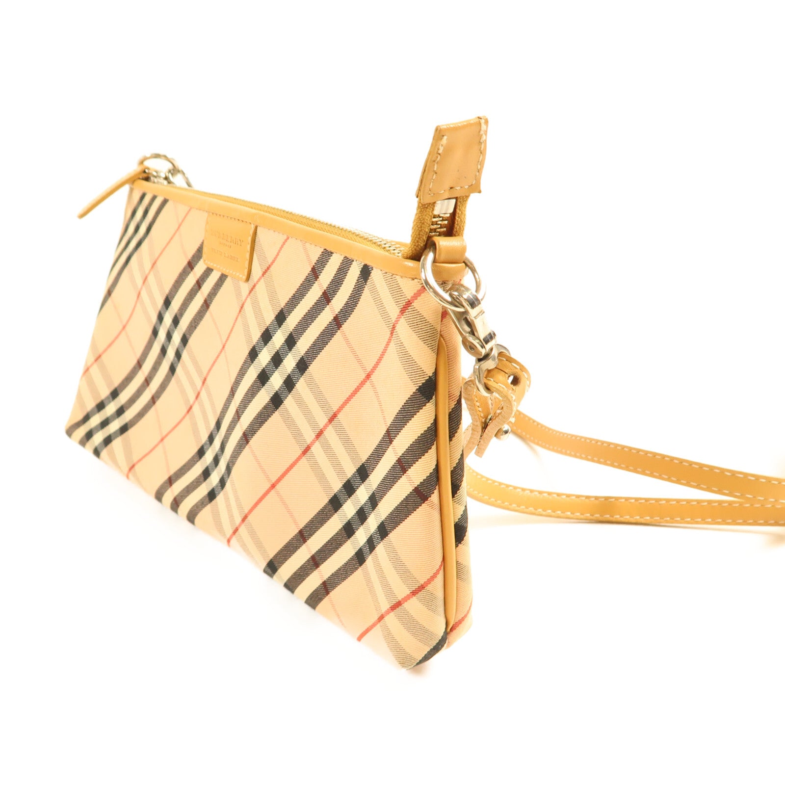 Burberry SHW Shoulder Bag - Pink/Beige, Canvas