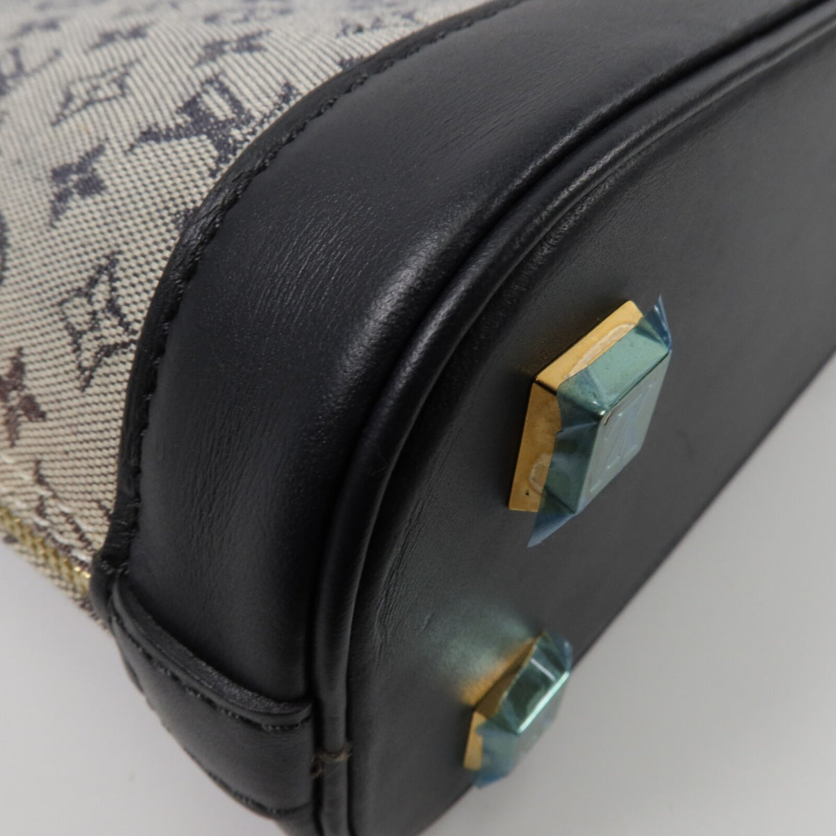 Louis Vuitton Alma Haut Handbag - Navy, Canvas