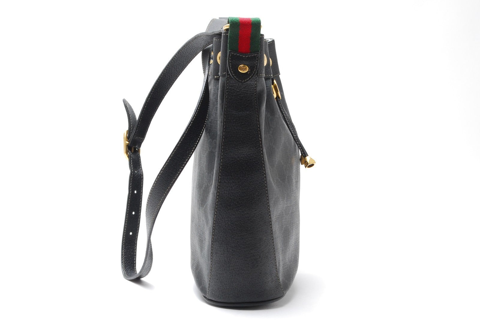 Gucci Sherry Line GG Shoulder Bag - Black, Leather