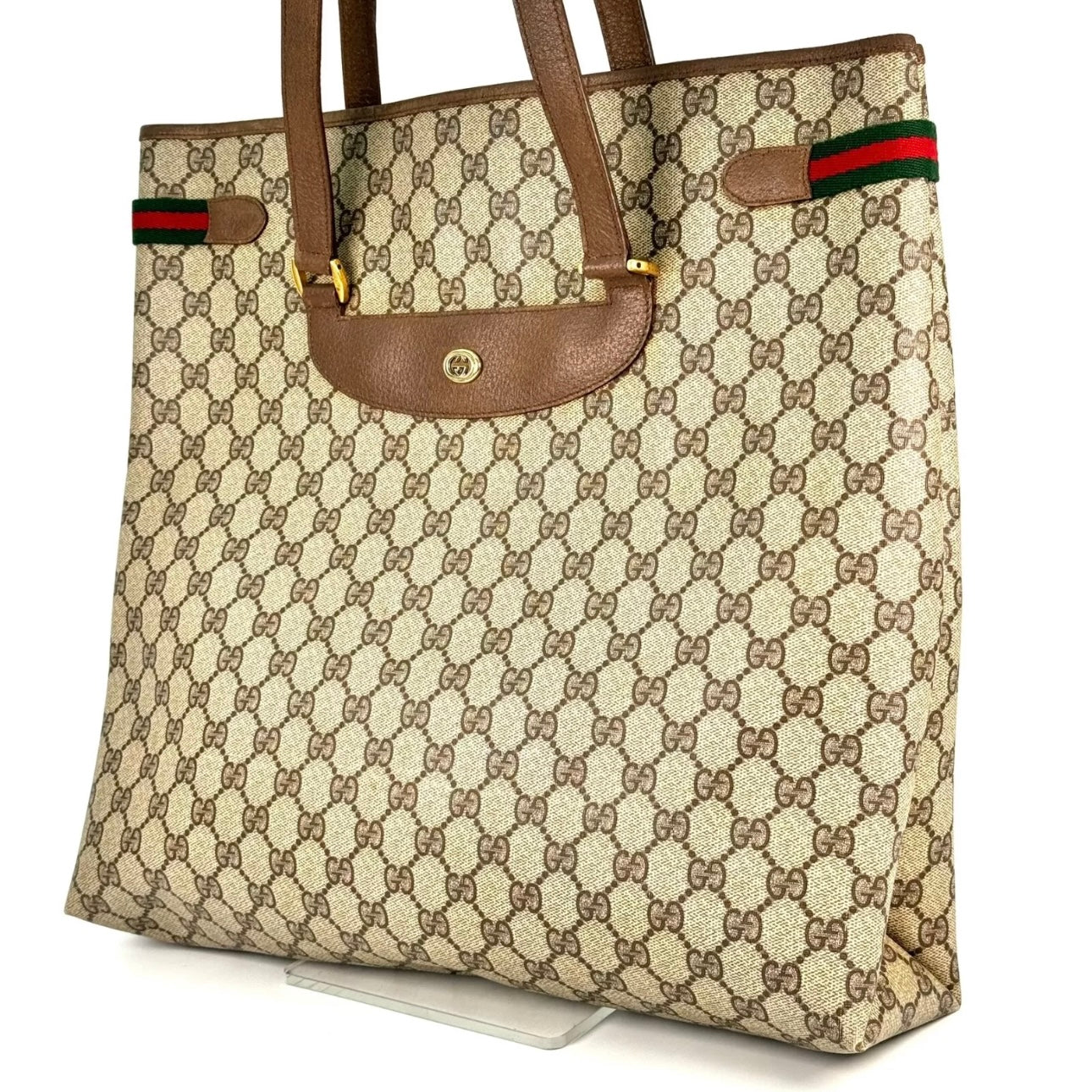 Gucci Tote Bag PVC Sherry Line