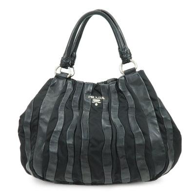 Prada Tote Bag - Black, Leather, Nylon