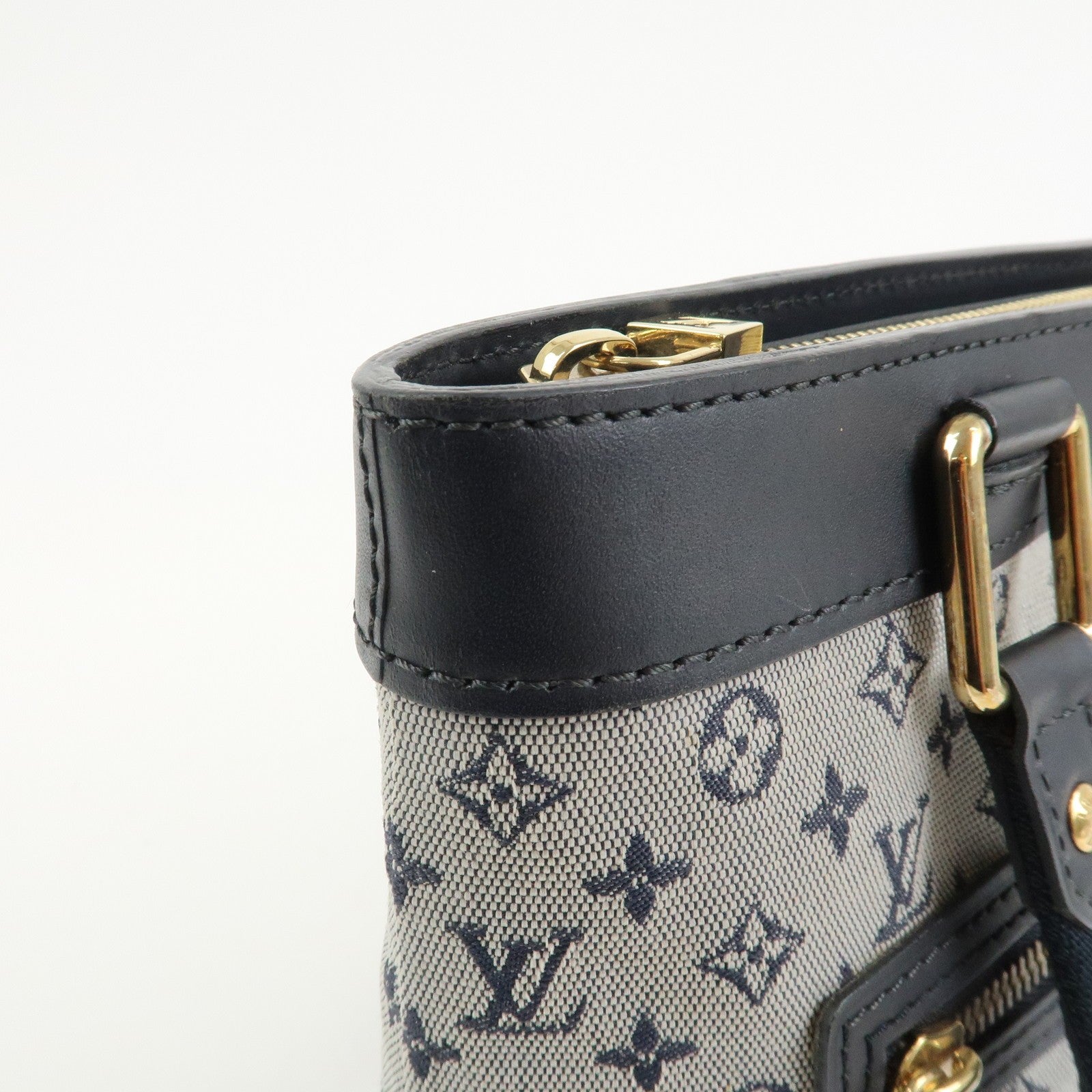 Louis Vuitton Monogram Mini Lin Lucille PM Hand Bag - Blue, Monogram Mini Canvas