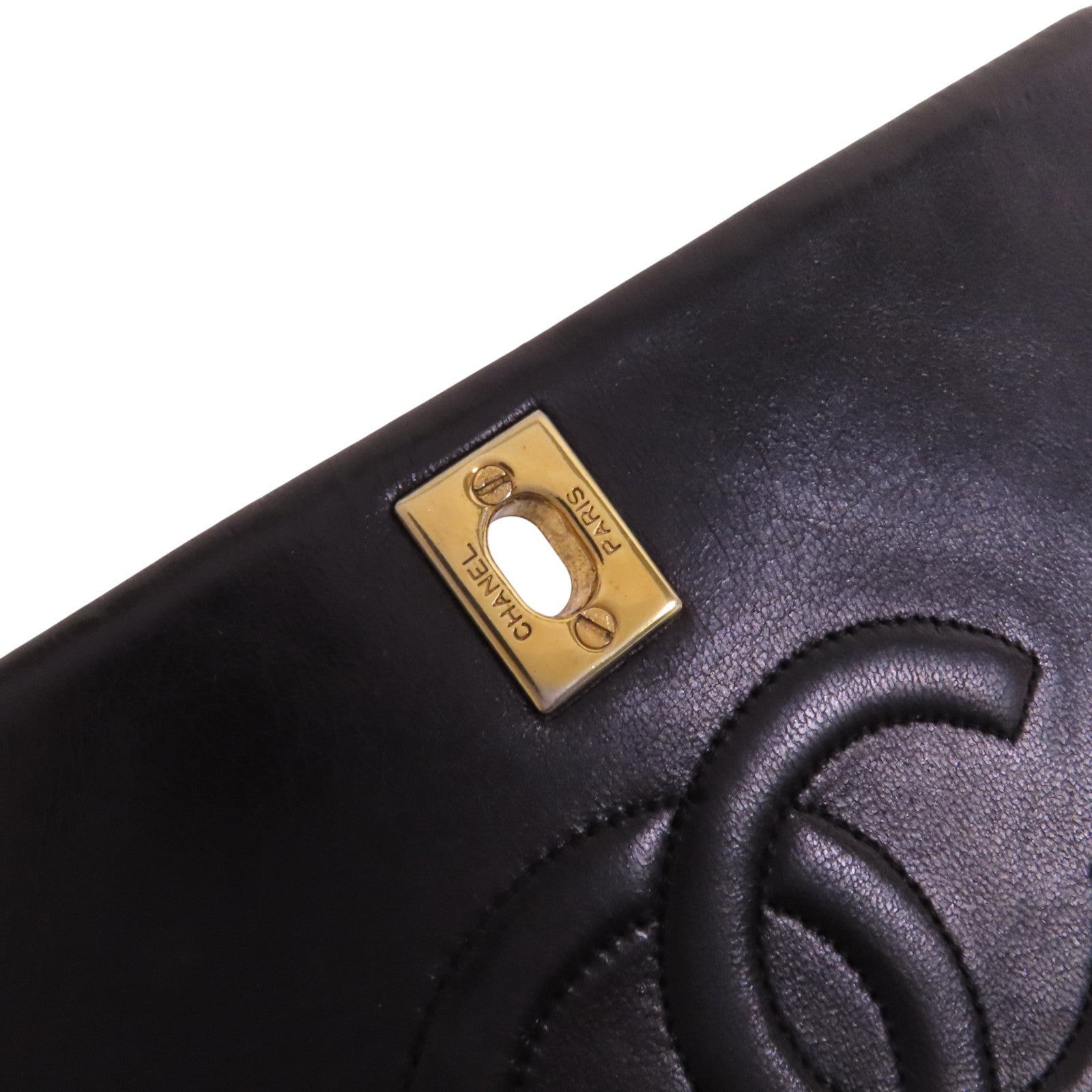 CHANEL CC GHW Shoulder Bag - Black, Lambskin