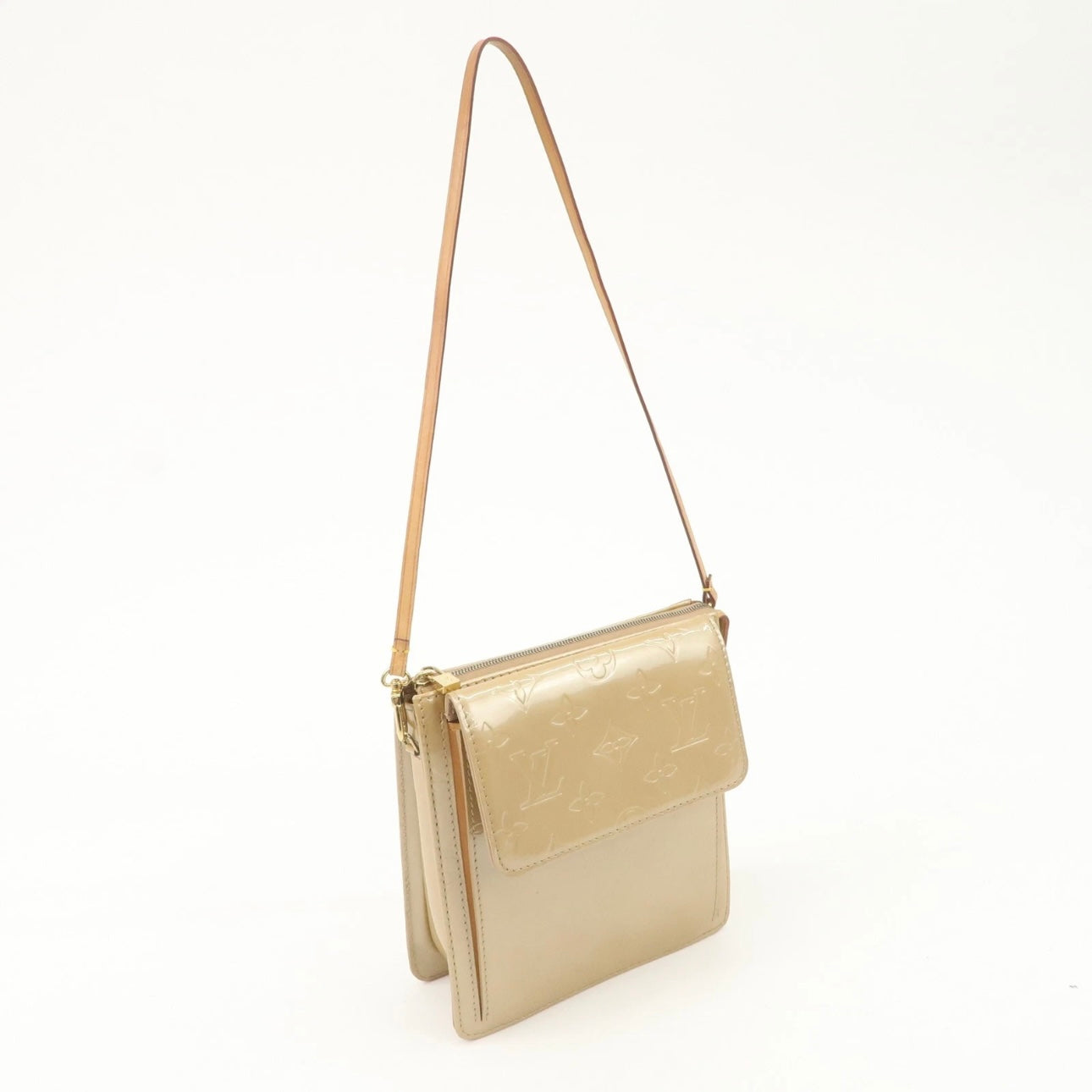 Louis Vuitton Monogram Vernis Motte Shoulder Bag Noisette