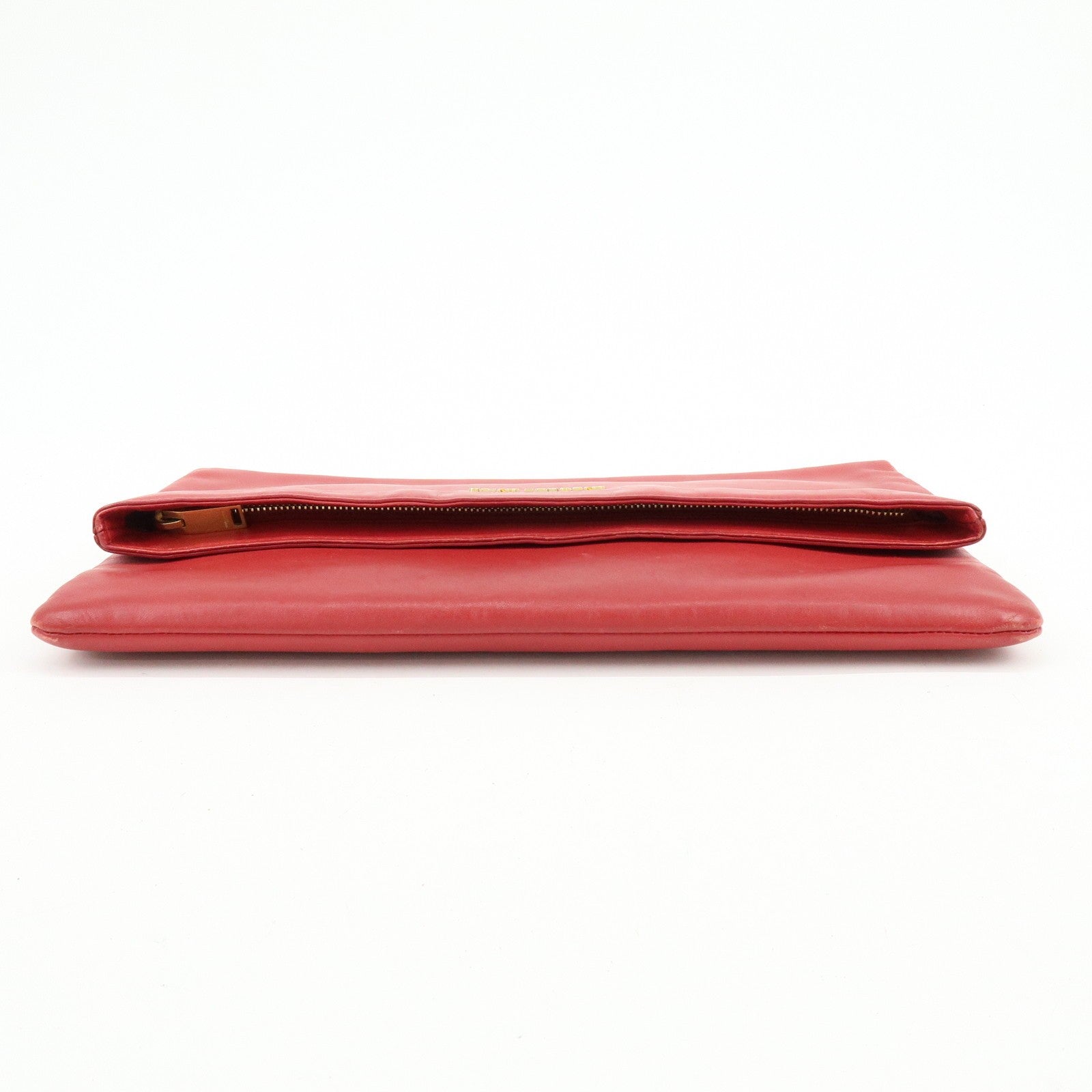 Saint Laurent Paris Clutch Bag - Red, Leather