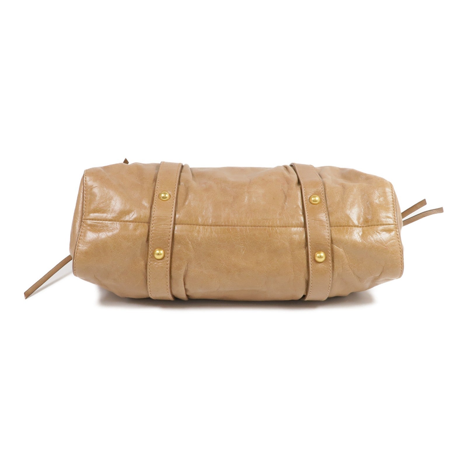 Miu Miu GHW 2 Way Shoulder Bag - Brown, Calfskin Leather