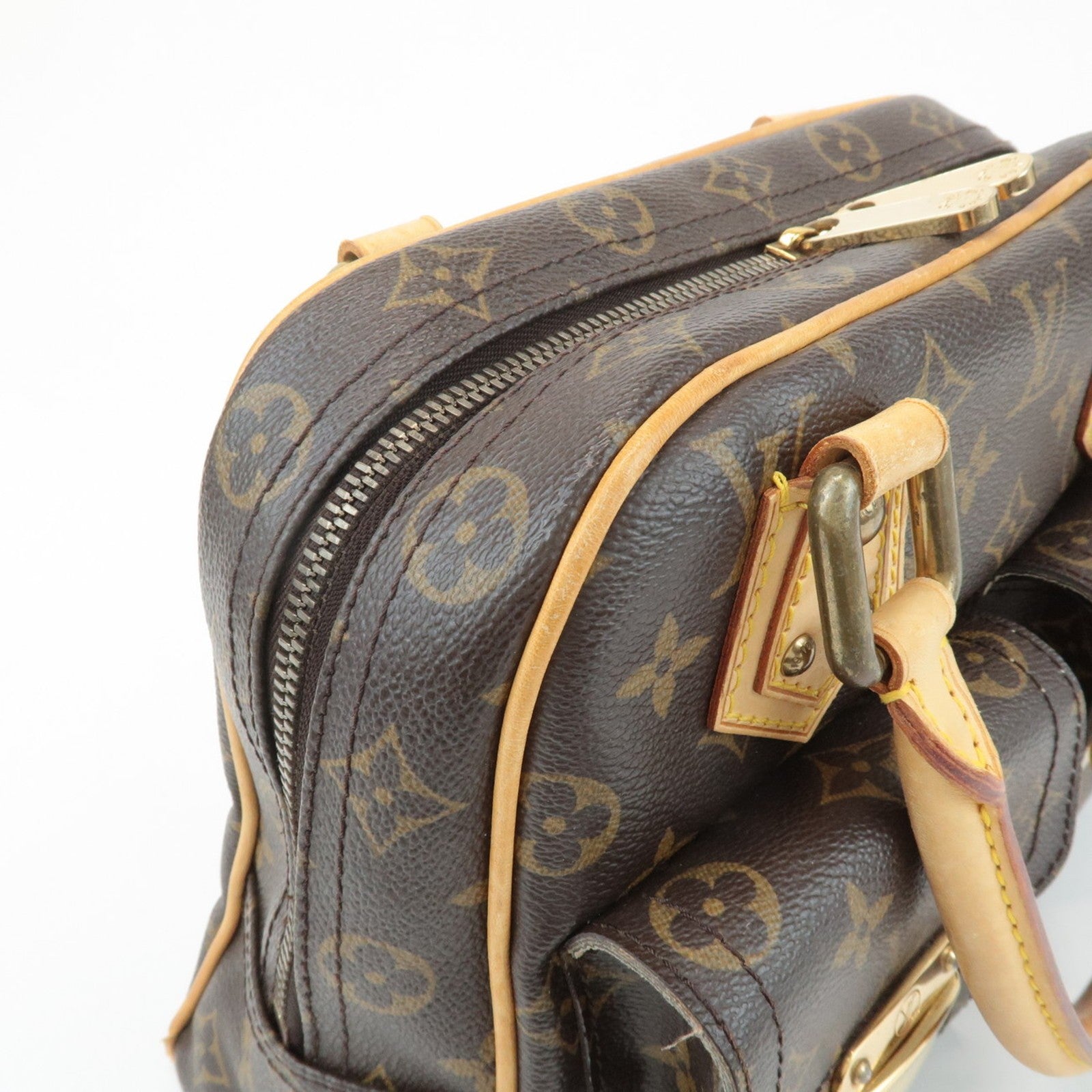 Louis Vuitton Monogram Manhattan PM Handbag - Brown, Monogram Canvas