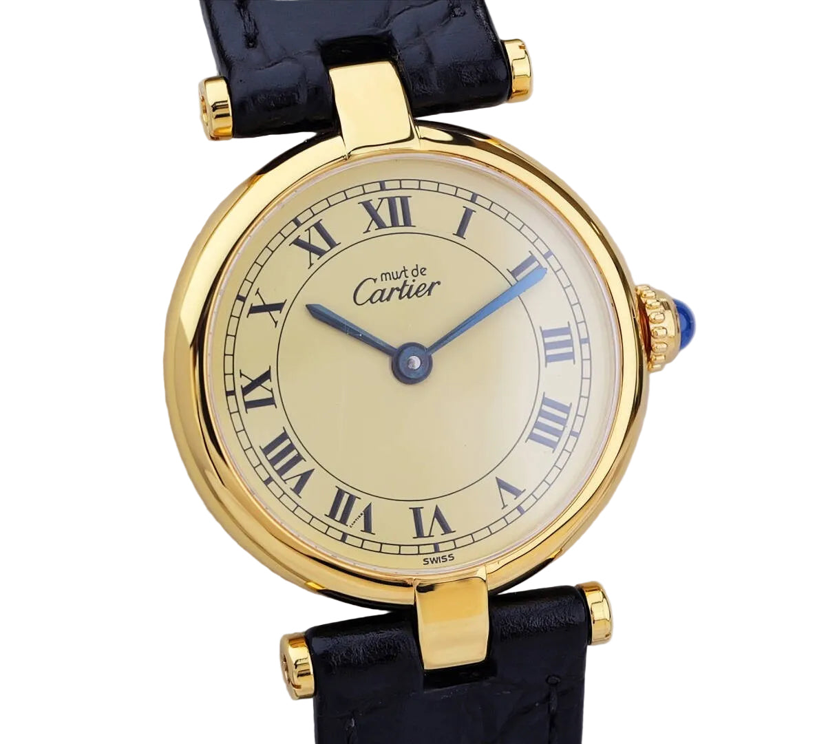 Cartier Vendome Wristwatch - Ivory, Leather