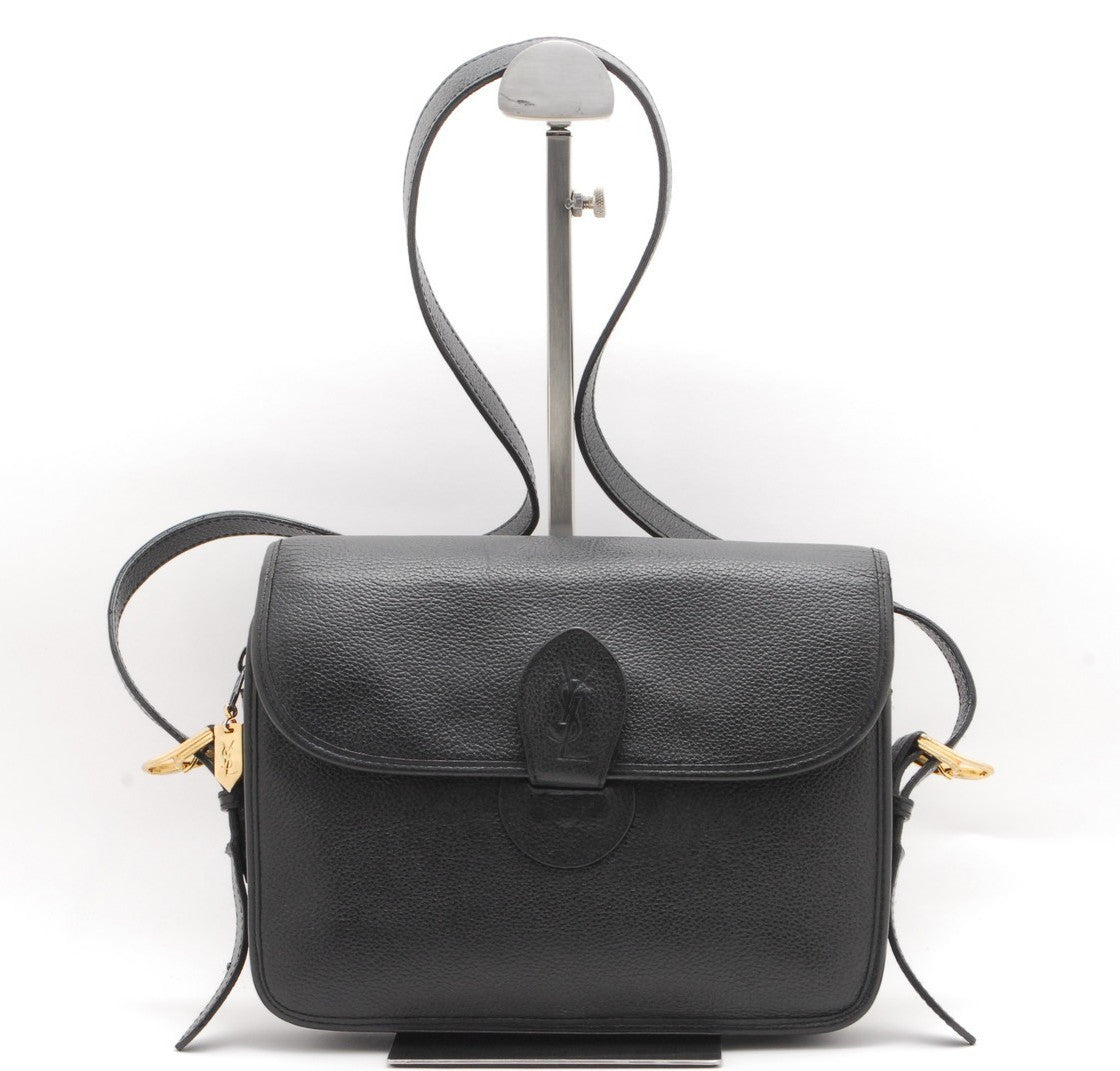 Saint Laurent Yves Vintage Shoulder Bag - Black, Leather