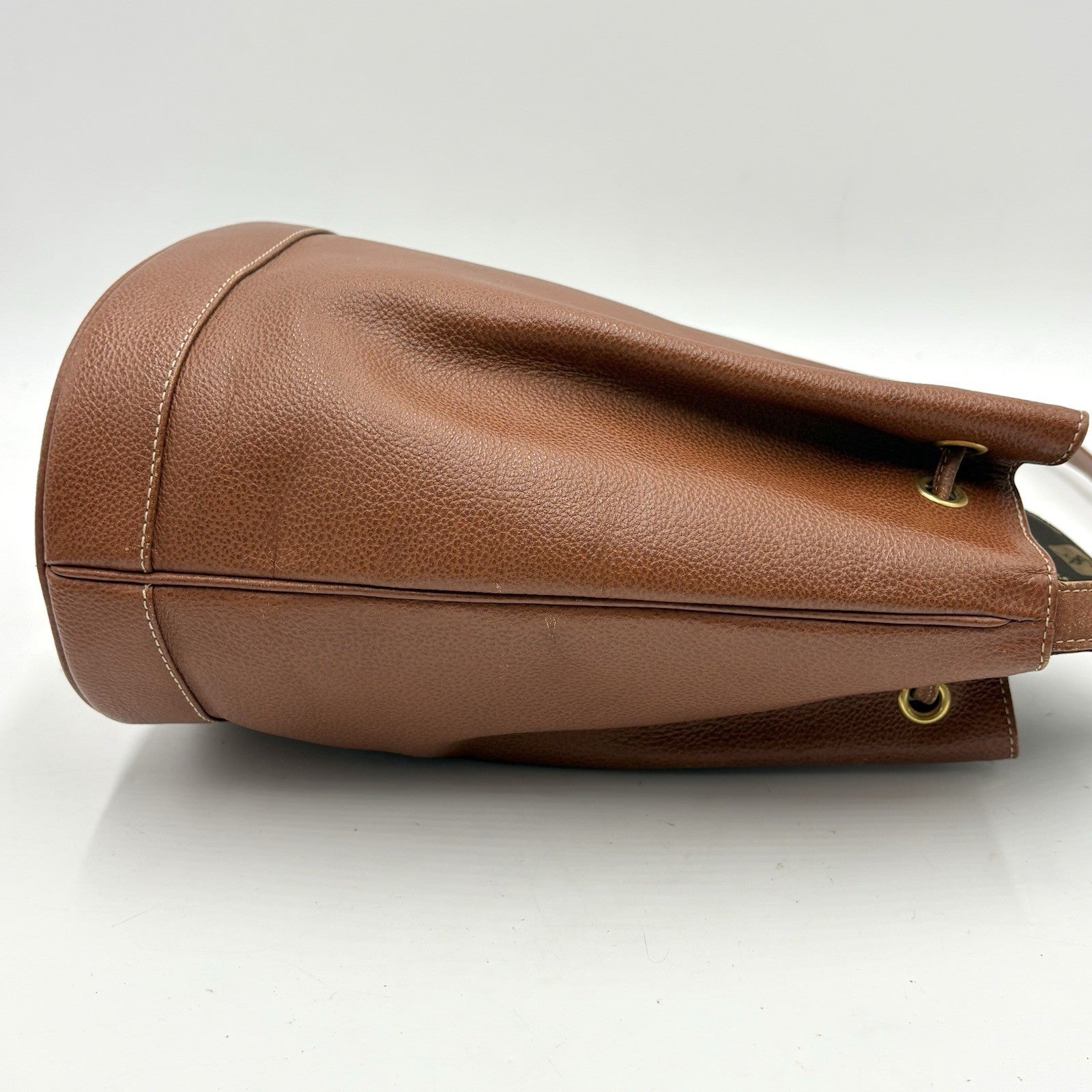 Saint Laurent Yves Cassandra Shoulder Bag - Brown, Leather