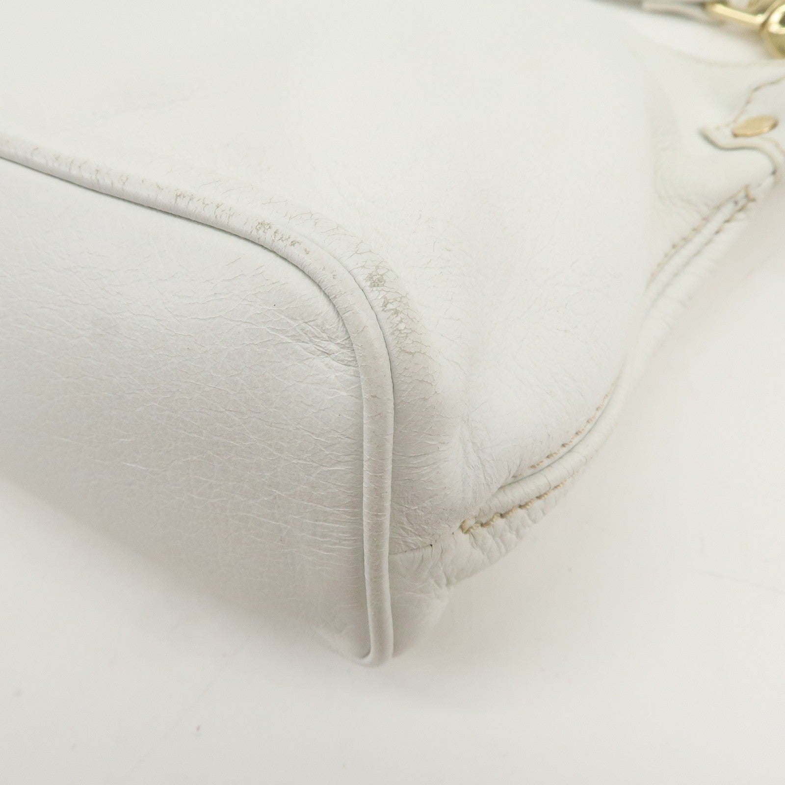 Celine Macadam Shoulder Bag - White, Leather