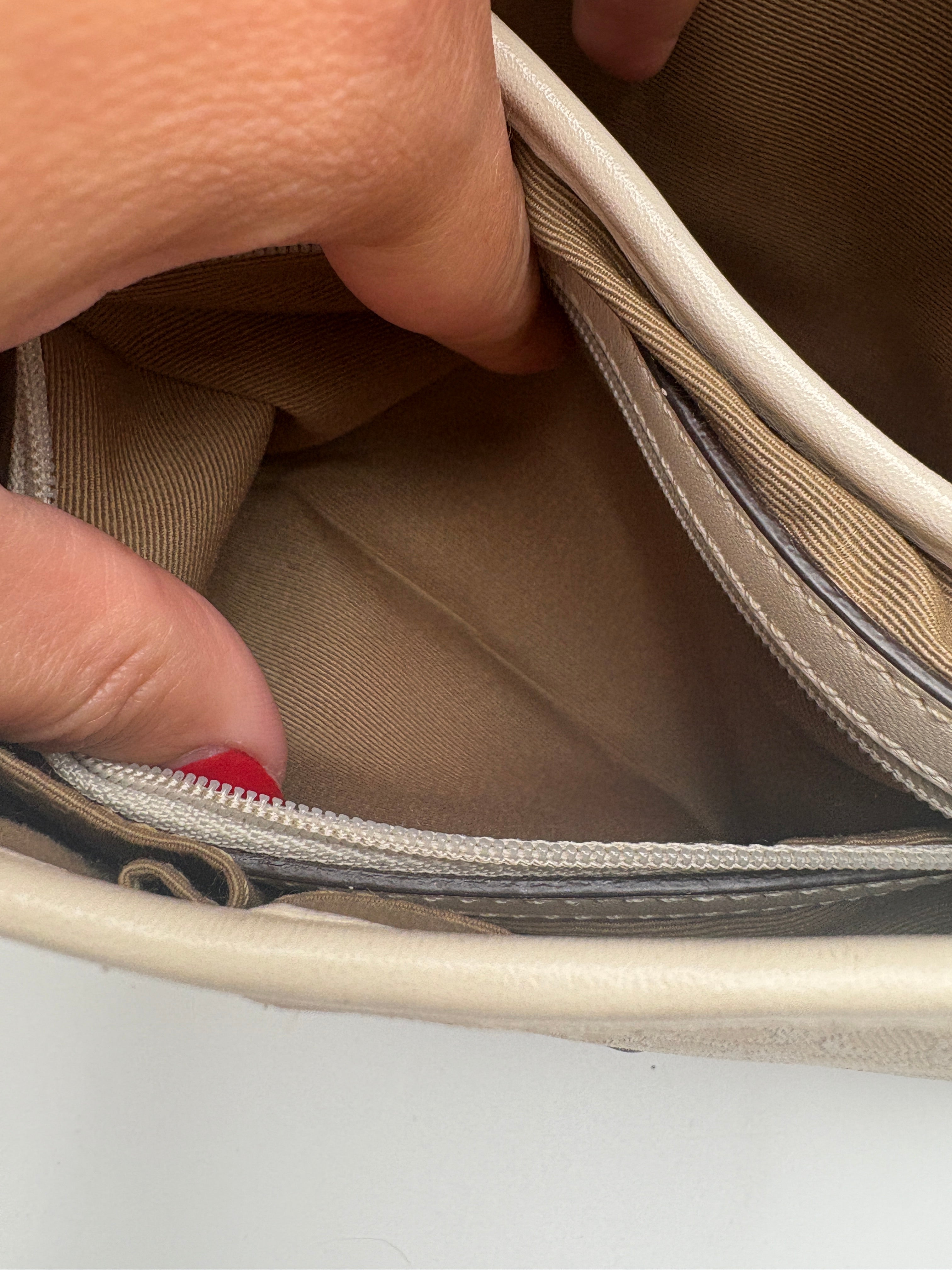 Coach Signature White Bag