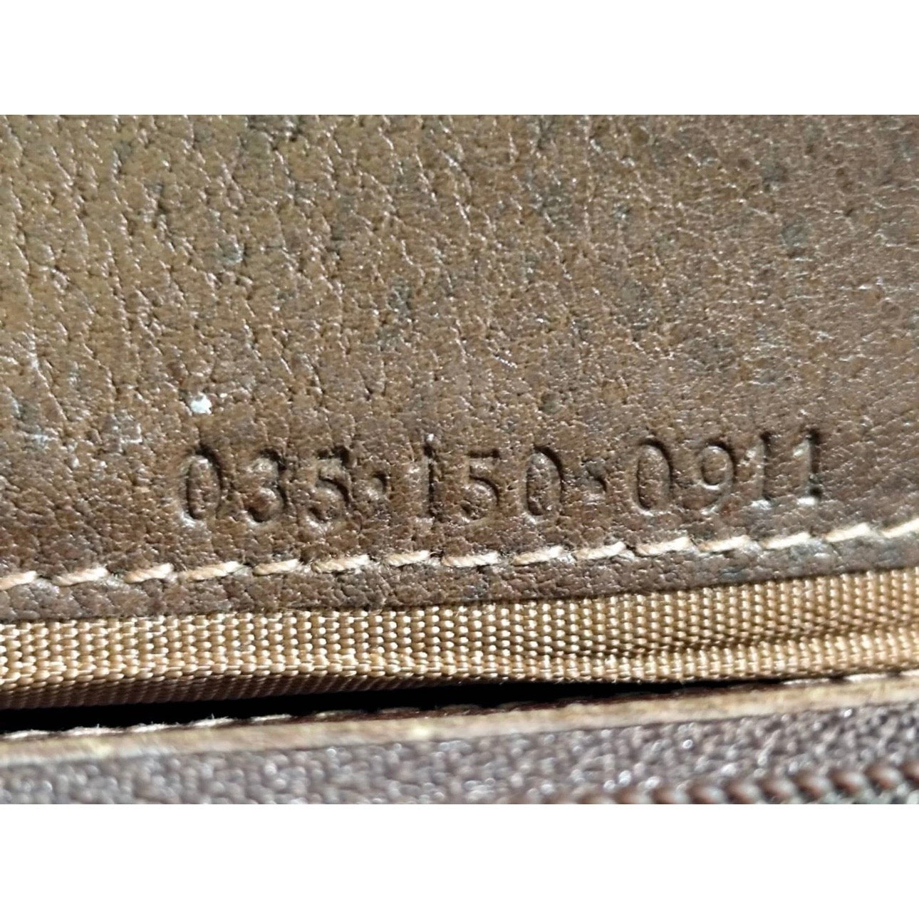 GUCCI Vintage GG Wallet Beige Brown