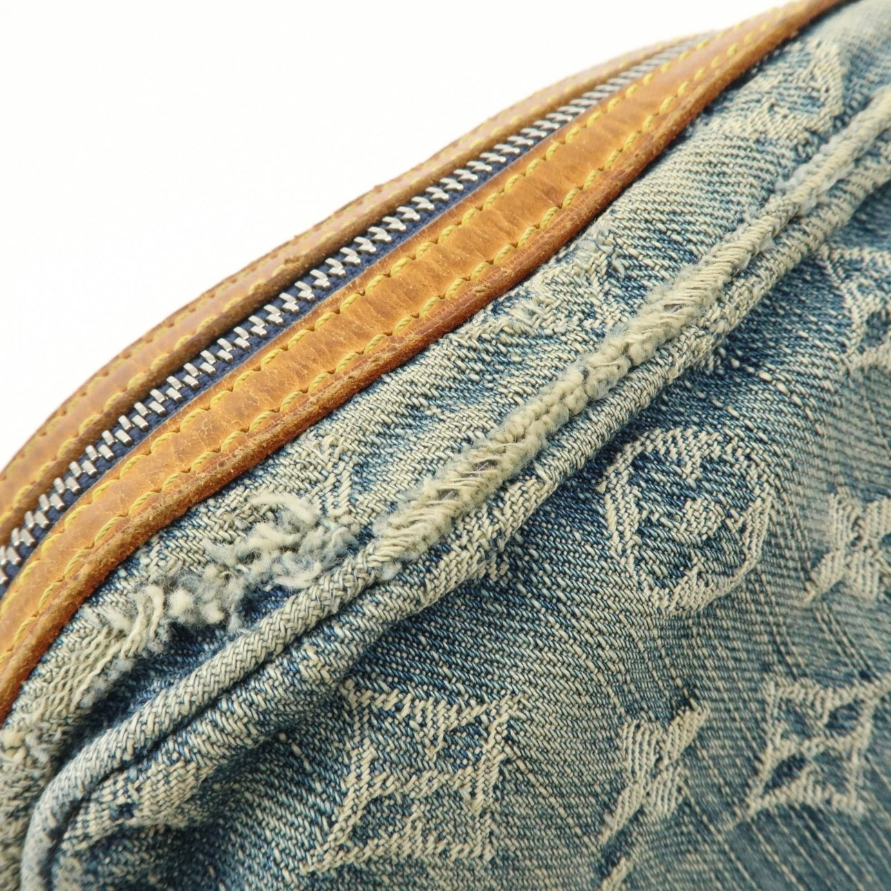 Louis Vuitton Monogram Denim Camera Bag Shoulder Bag Blue