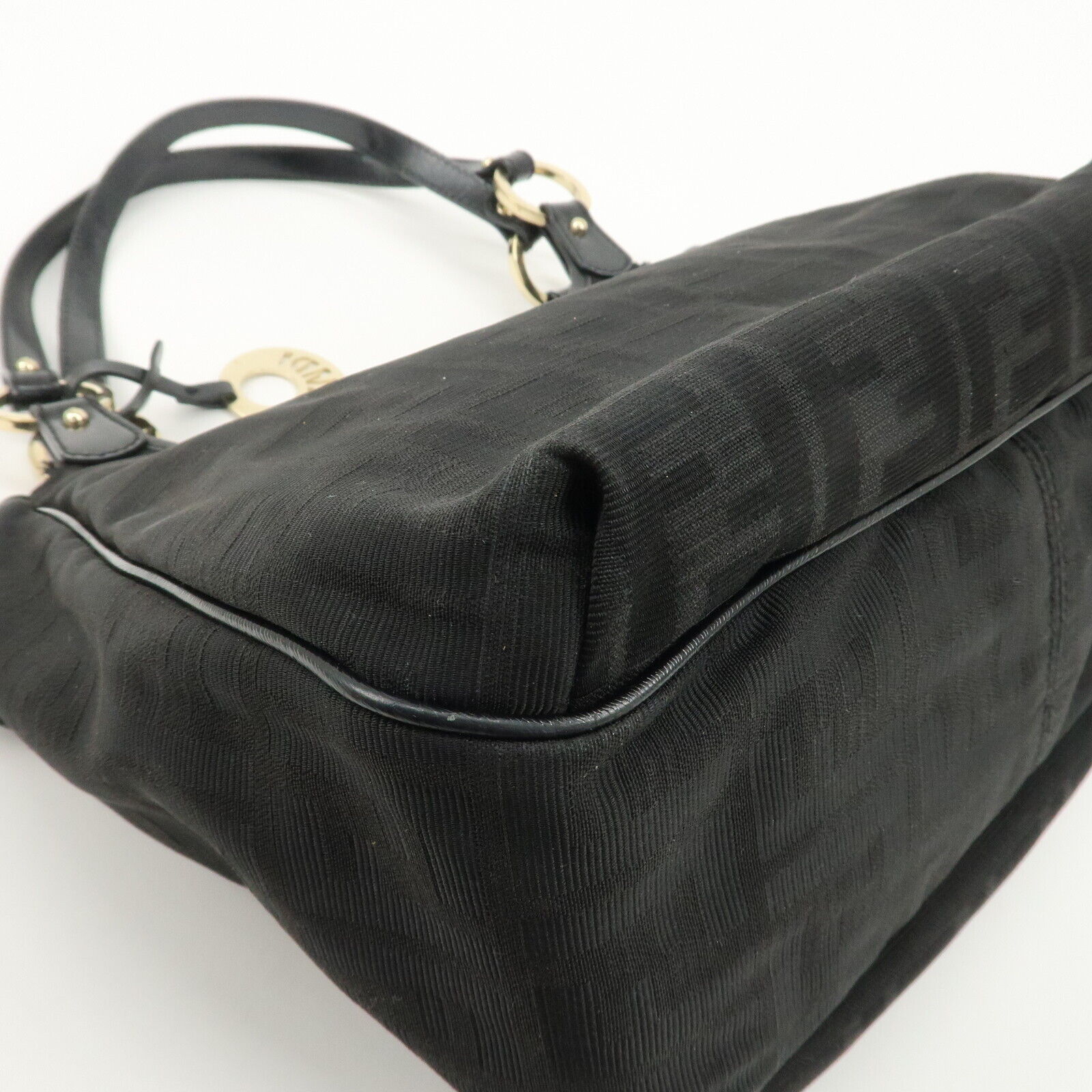 Fendi Zucca Tote Bag - Black, Canvas and Leather