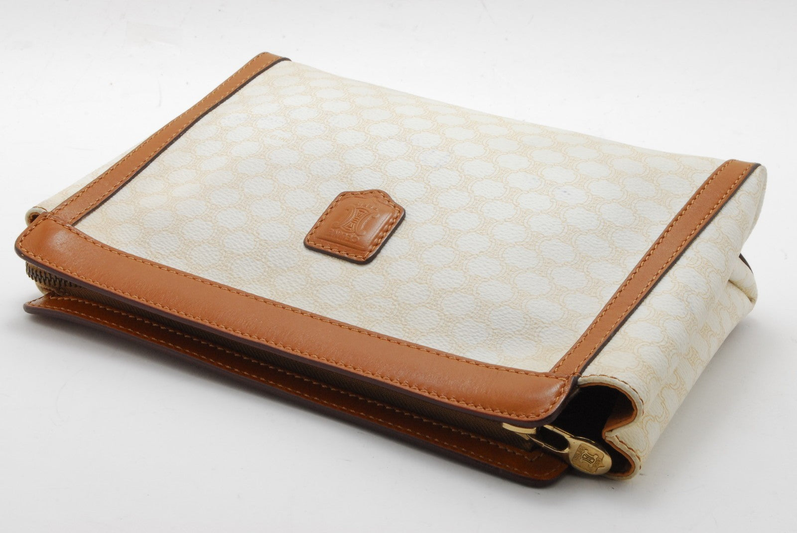 Celine Macadam Clutch Bag - Ivory, PVC Leather
