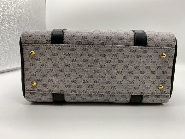 Gucci Micro GG Mini Boston Bag - Navy, PVC