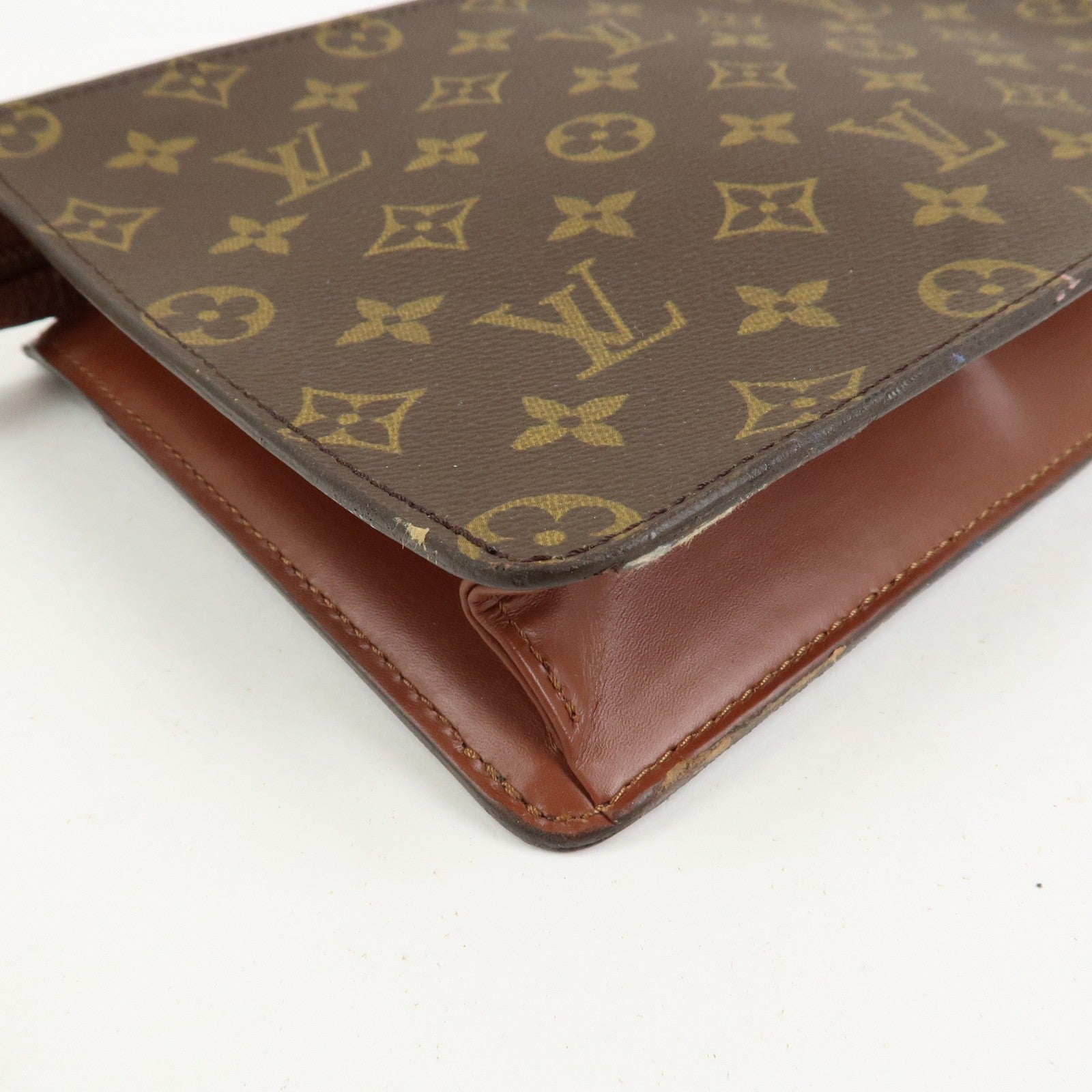 Louis Vuitton Monogram Pochette Homme Clutch Bag - Brown, Monogram Canvas, Leather